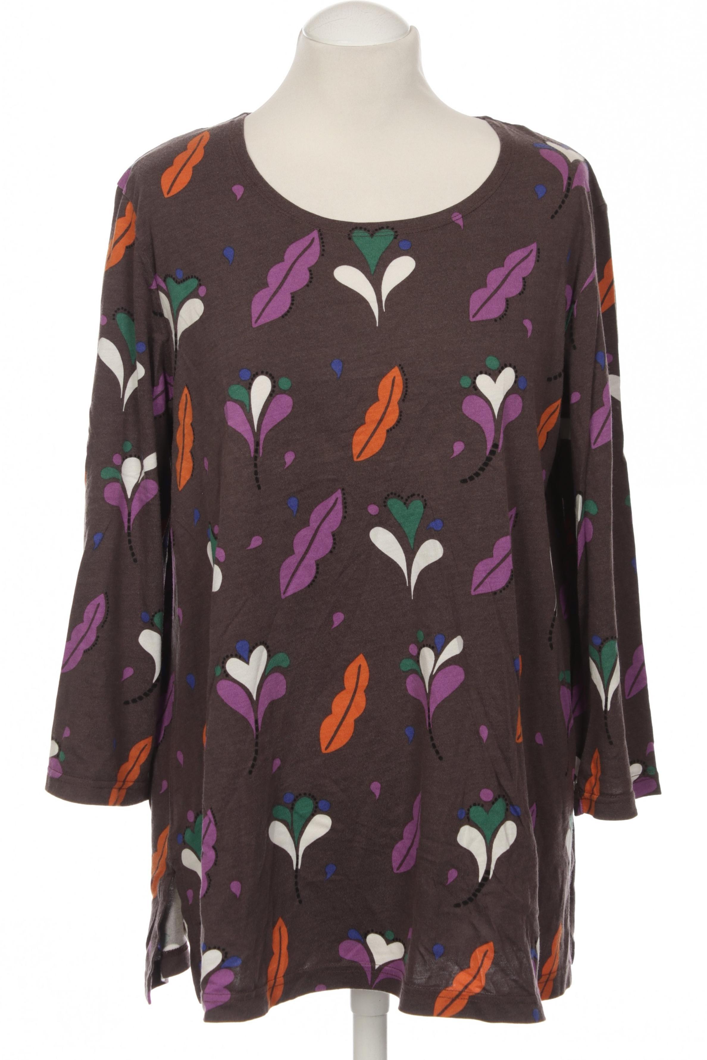 

Gudrun Sjödén Damen Langarmshirt, braun, Gr.