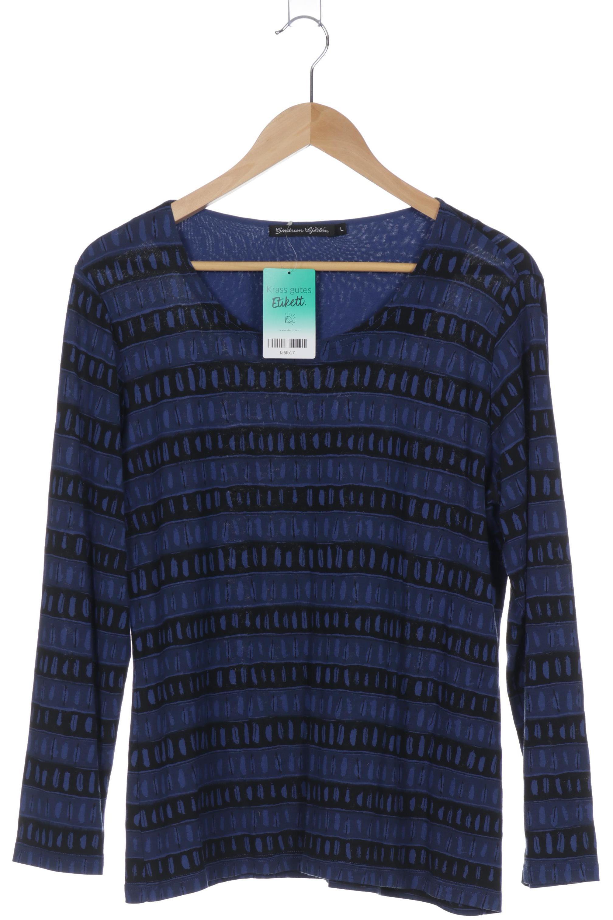 

Gudrun Sjödén Damen Langarmshirt, blau, Gr.