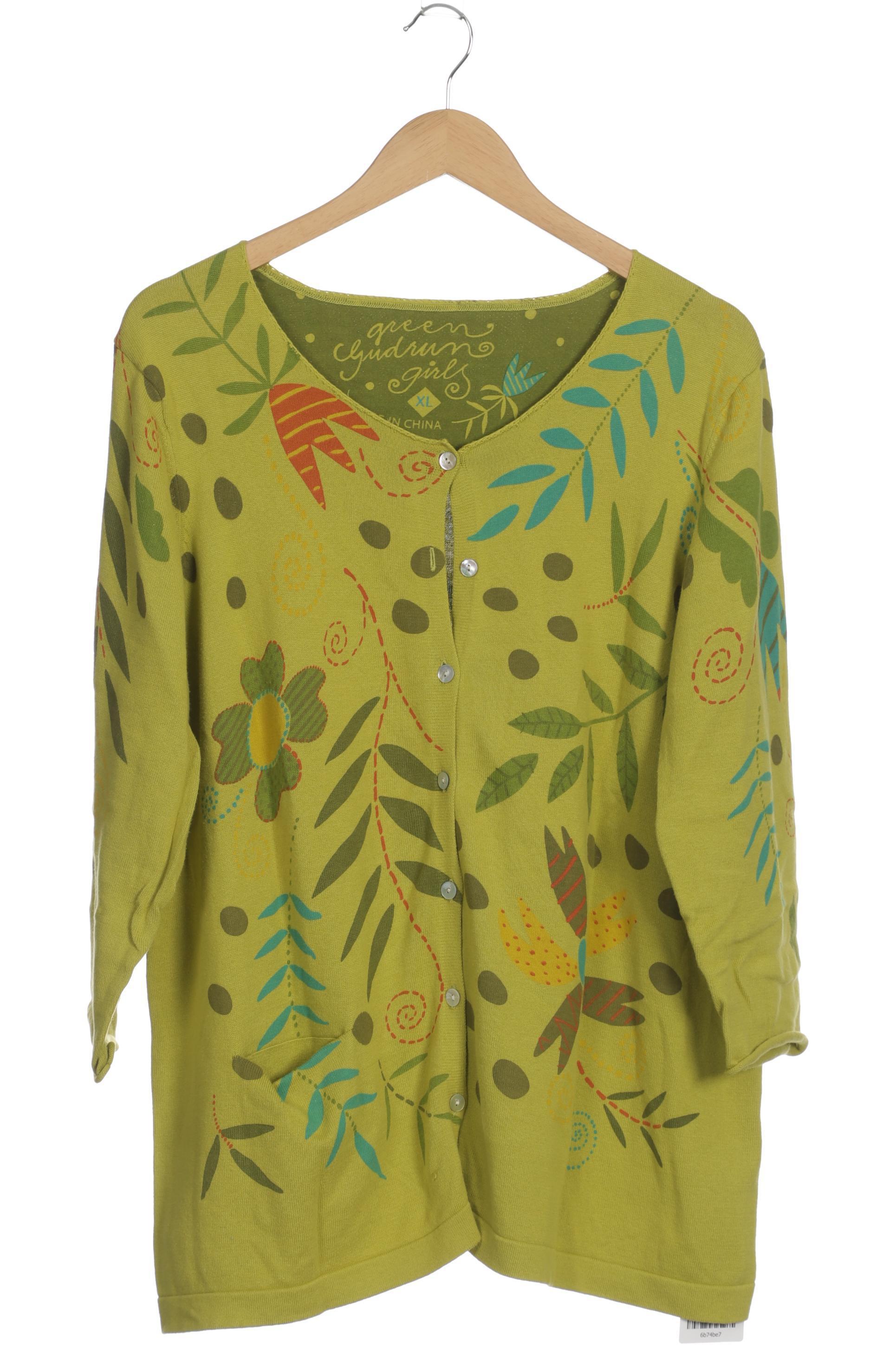 

Gudrun Sjödén Damen Strickjacke, grün, Gr.