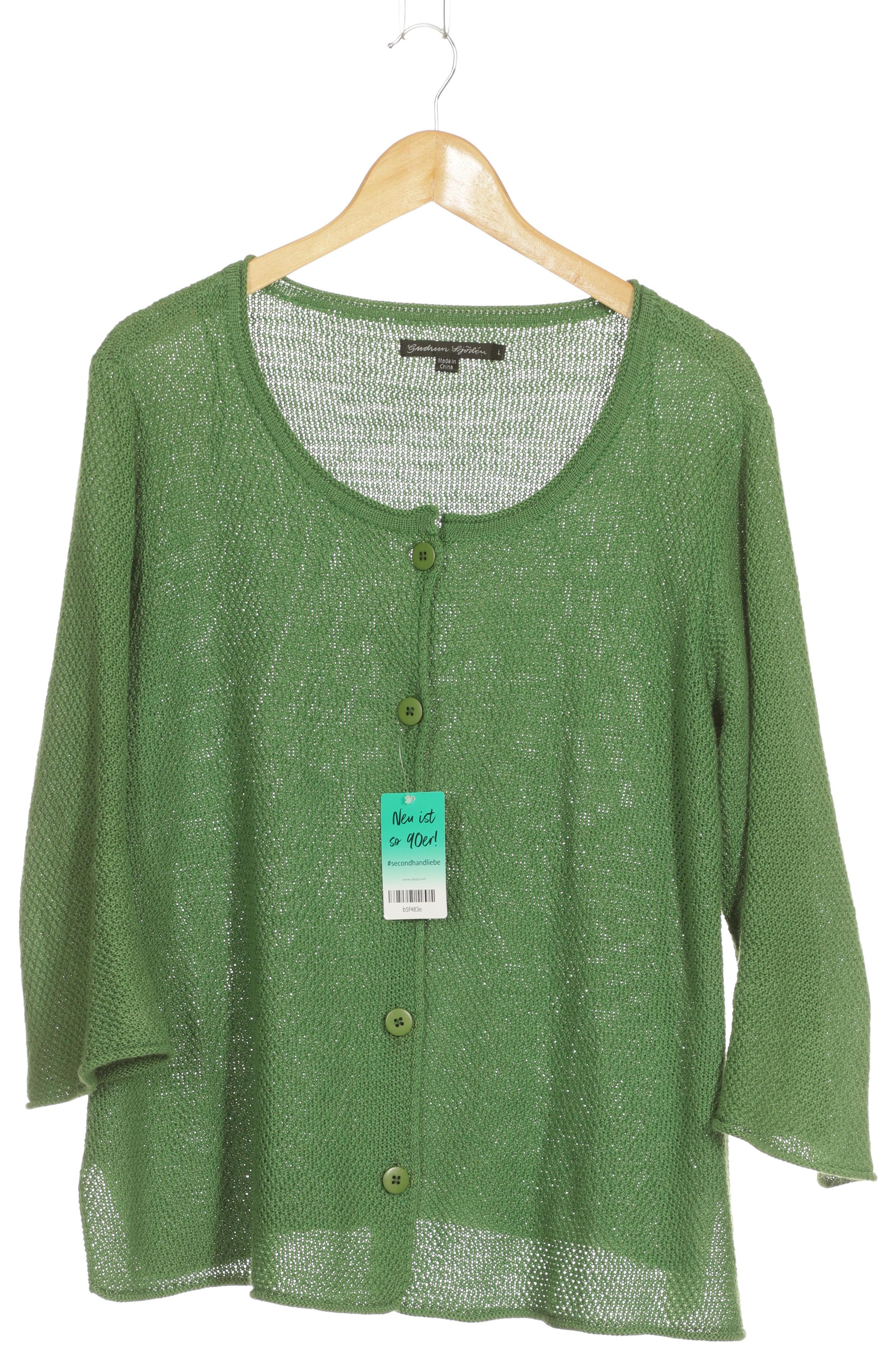 

Gudrun Sjödén Damen Strickjacke, grün, Gr.