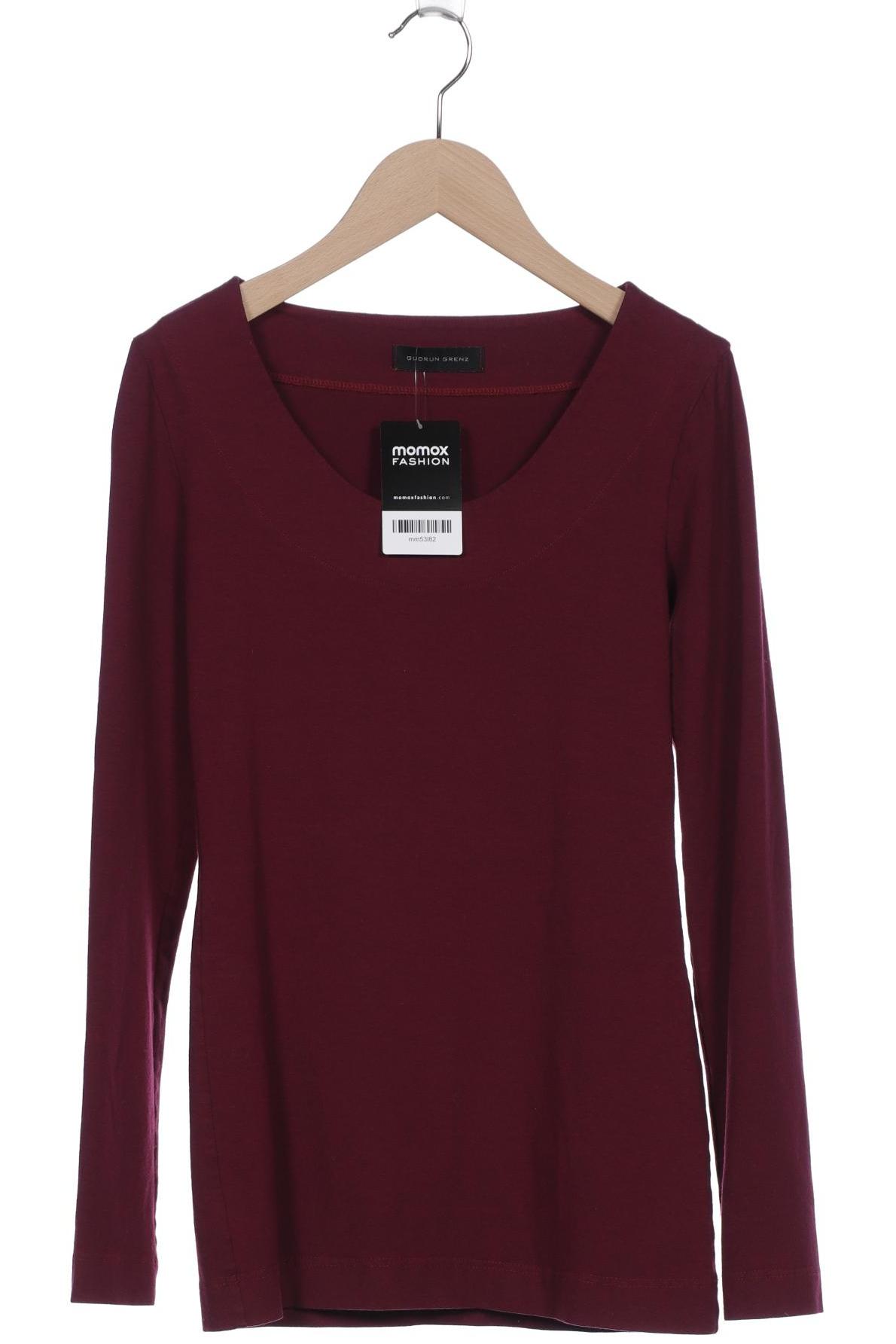 

Gudrun Grenz Damen Langarmshirt, bordeaux, Gr. 36