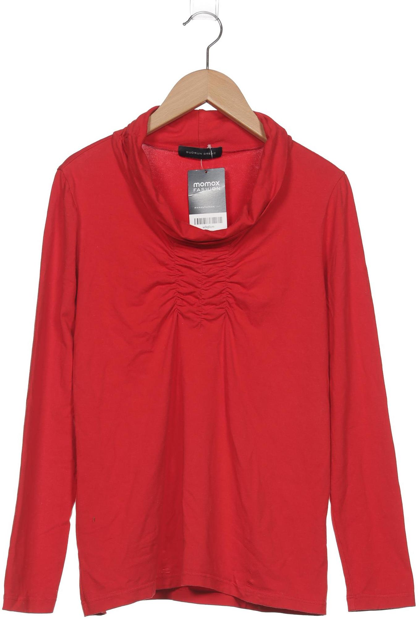 

Gudrun Grenz Damen Langarmshirt, rot, Gr. 34