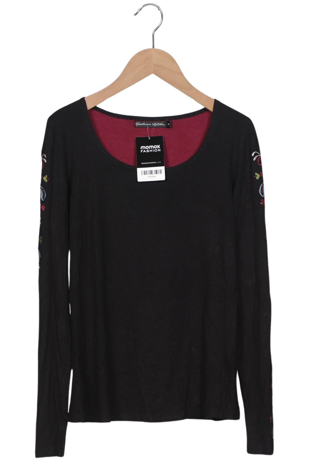 

Gudrun Sjödén Damen Langarmshirt, schwarz, Gr. 36