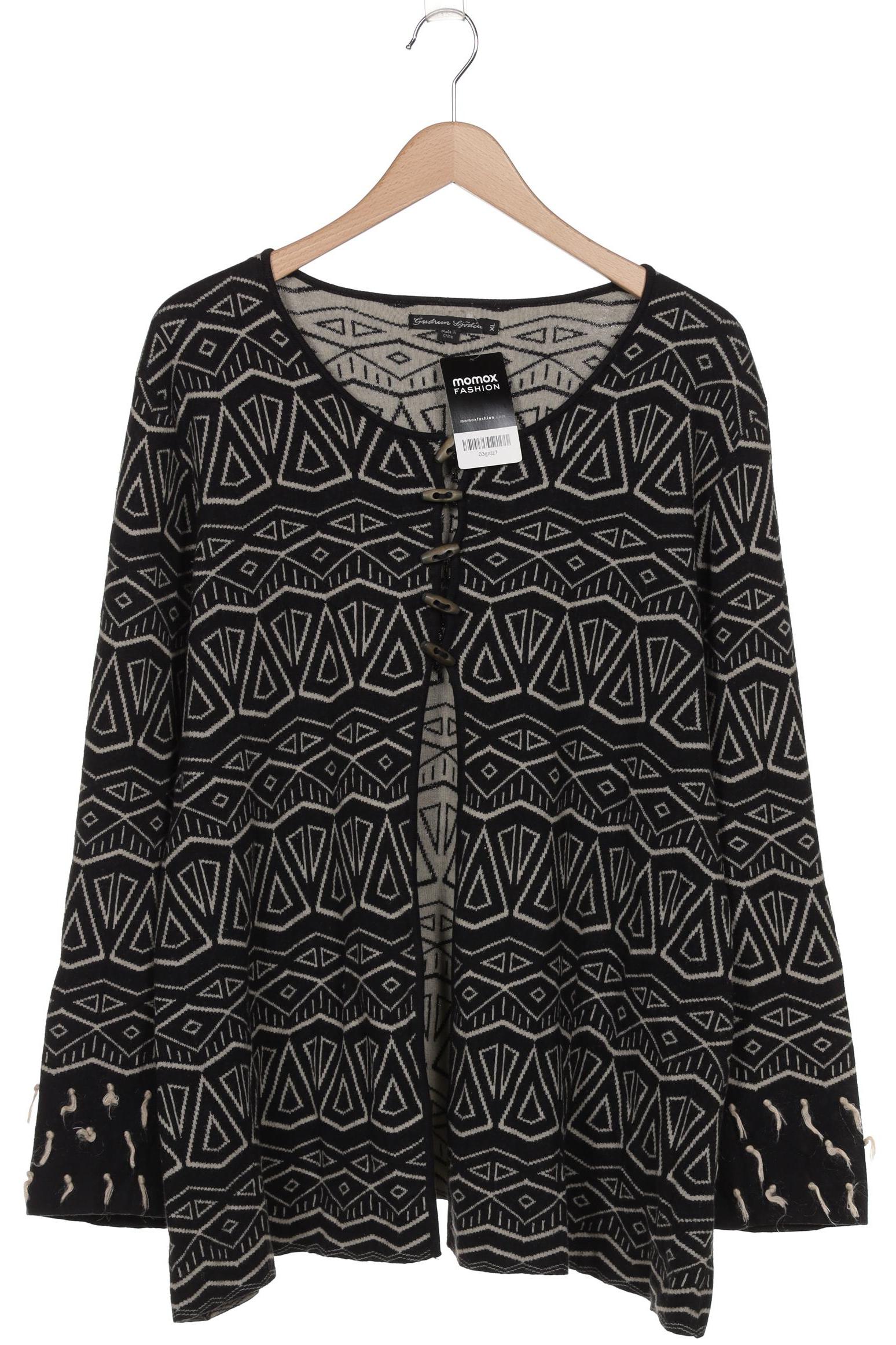 

Gudrun Sjödén Damen Strickjacke, schwarz, Gr. 44