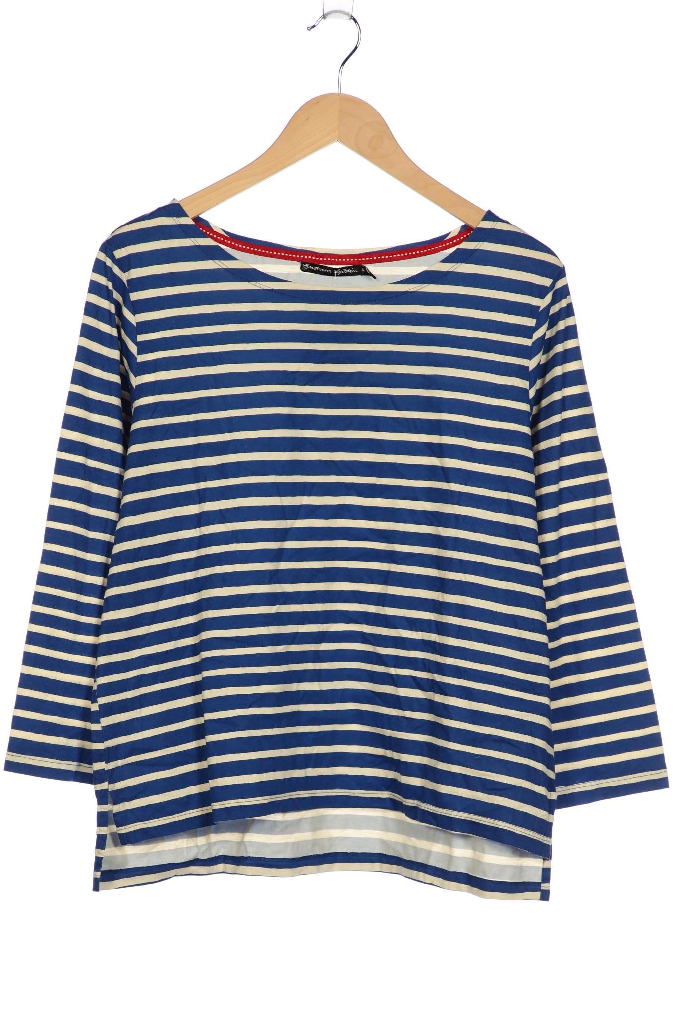 

Gudrun Sjödén Damen Langarmshirt, blau, Gr. 38
