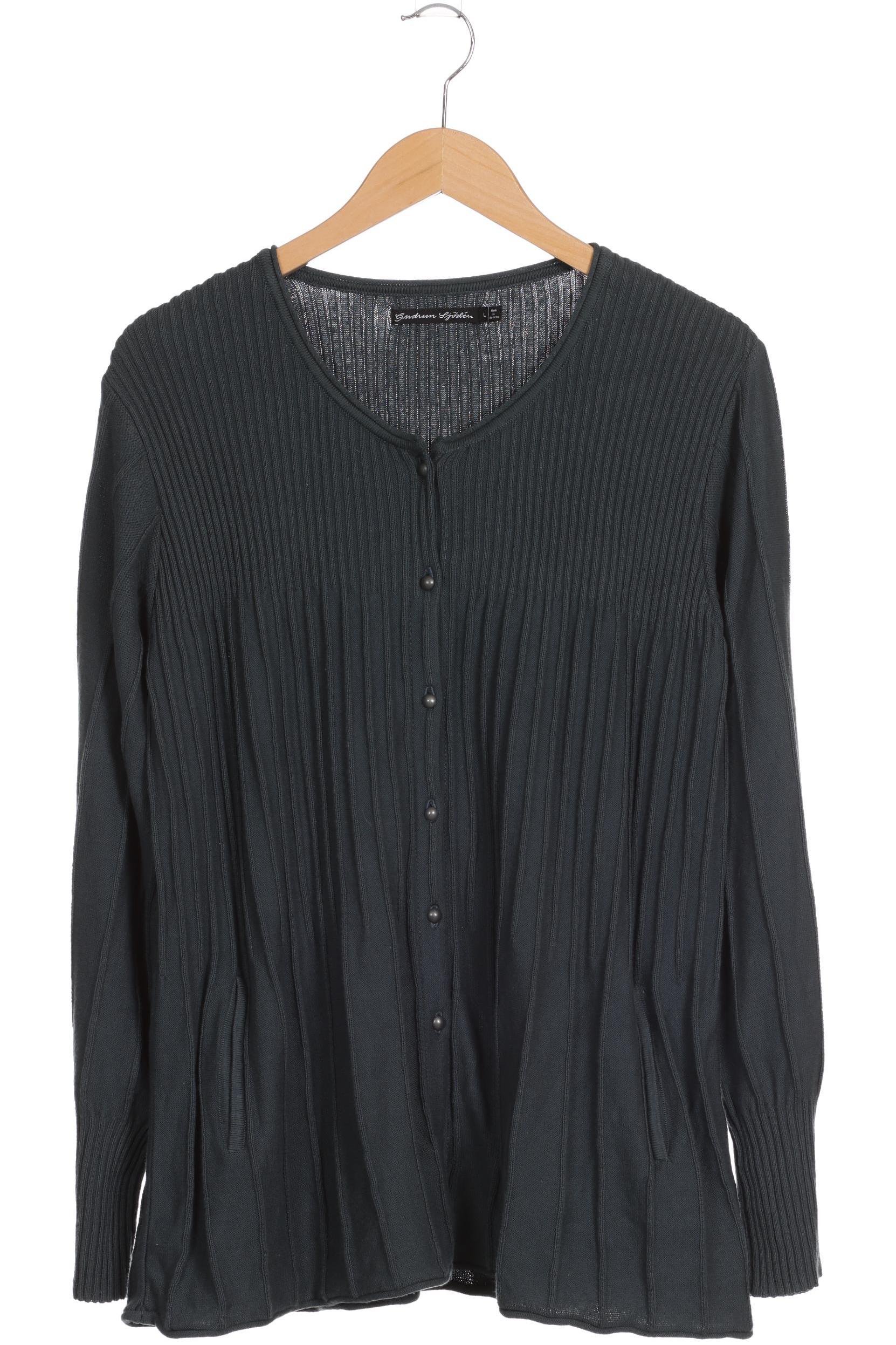 

Gudrun Sjödén Damen Strickjacke, grün, Gr. 42