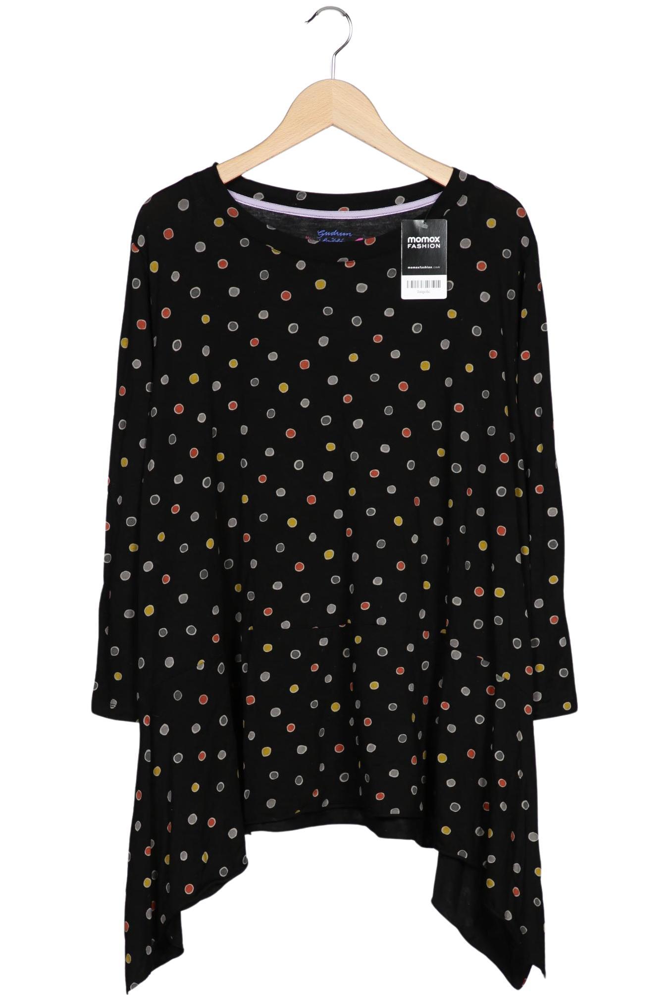 

Gudrun Sjödén Damen Langarmshirt, schwarz, Gr. 46