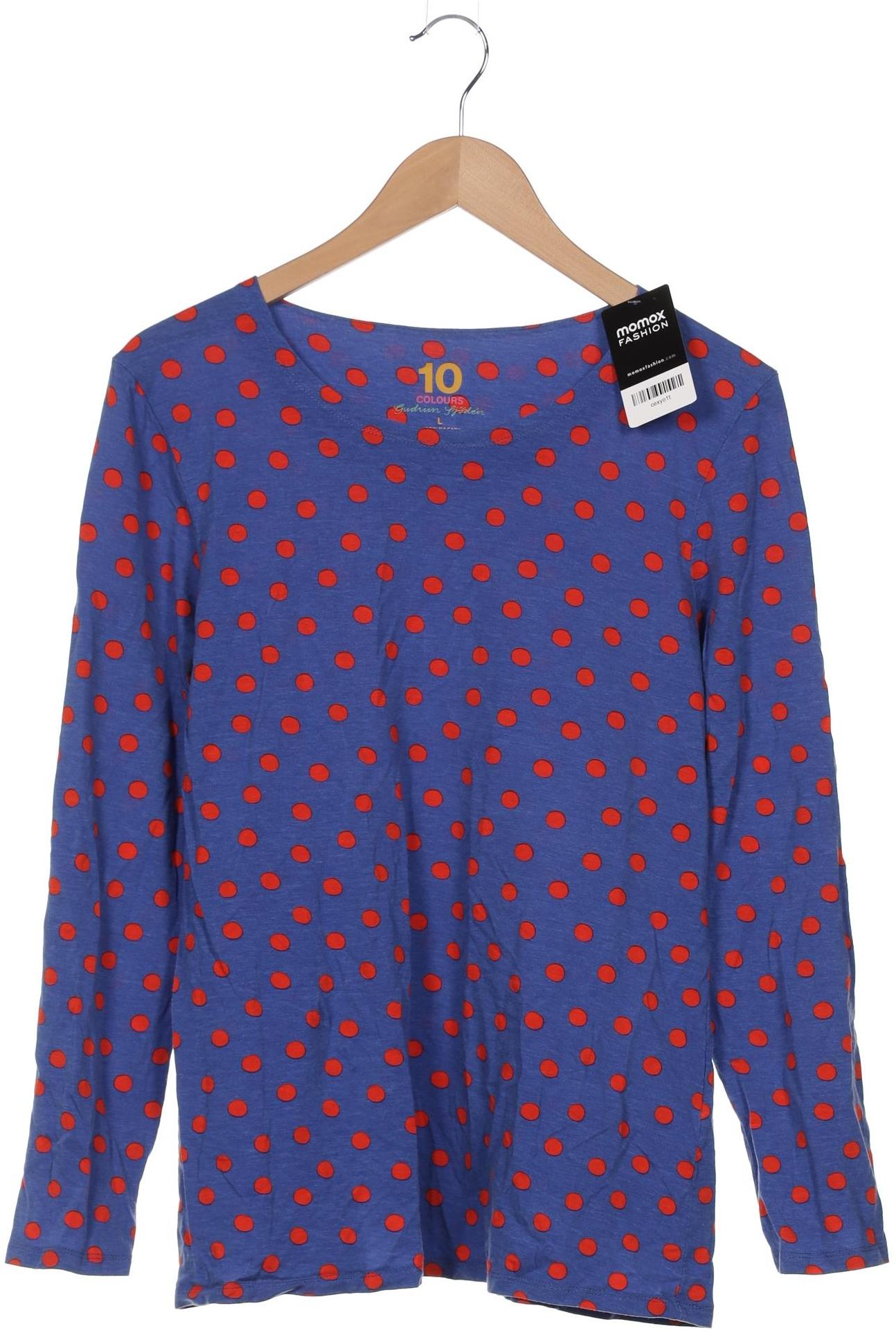 

Gudrun Sjödén Damen Langarmshirt, blau, Gr. 42