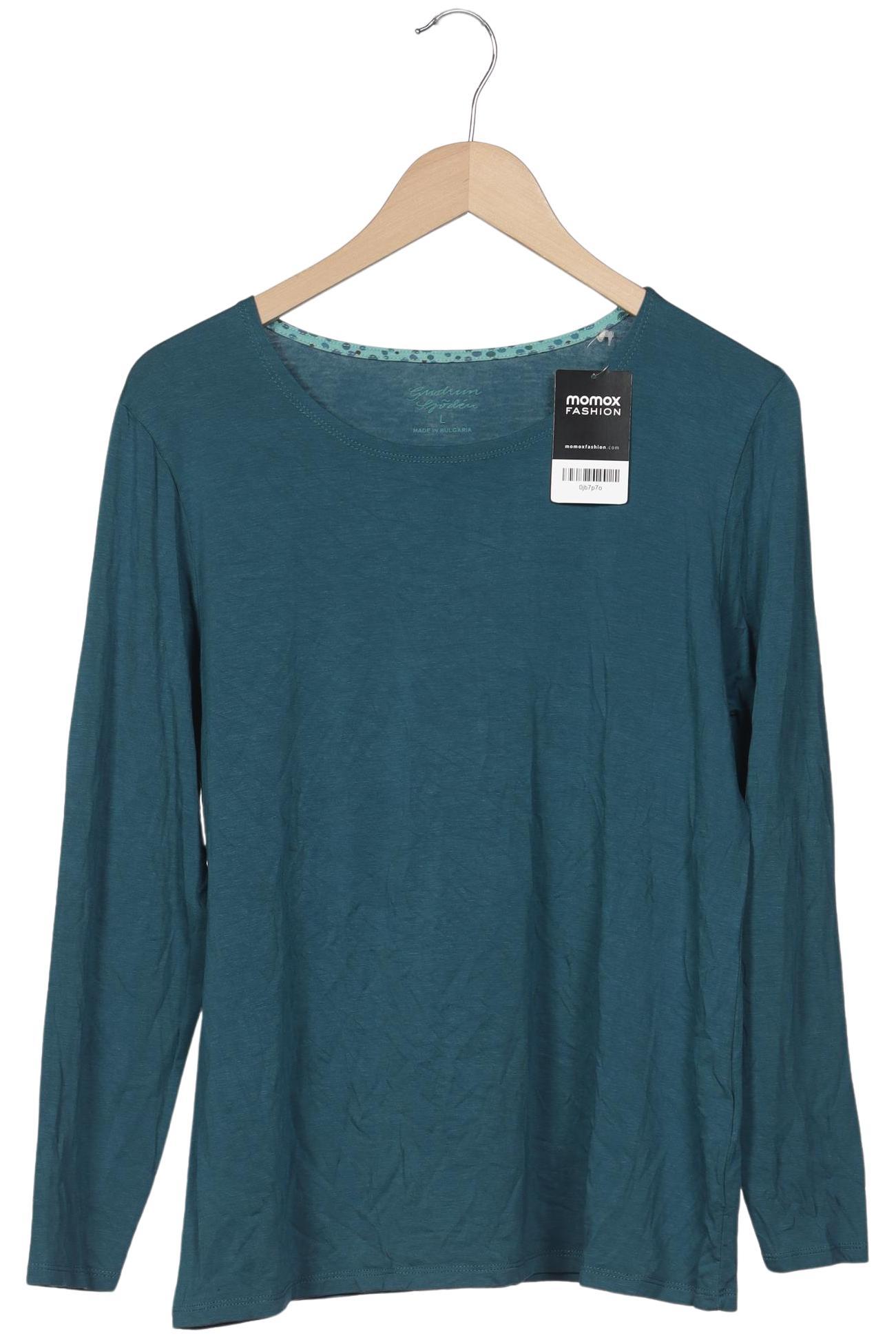 

Gudrun Sjödén Damen Langarmshirt, türkis, Gr. 42