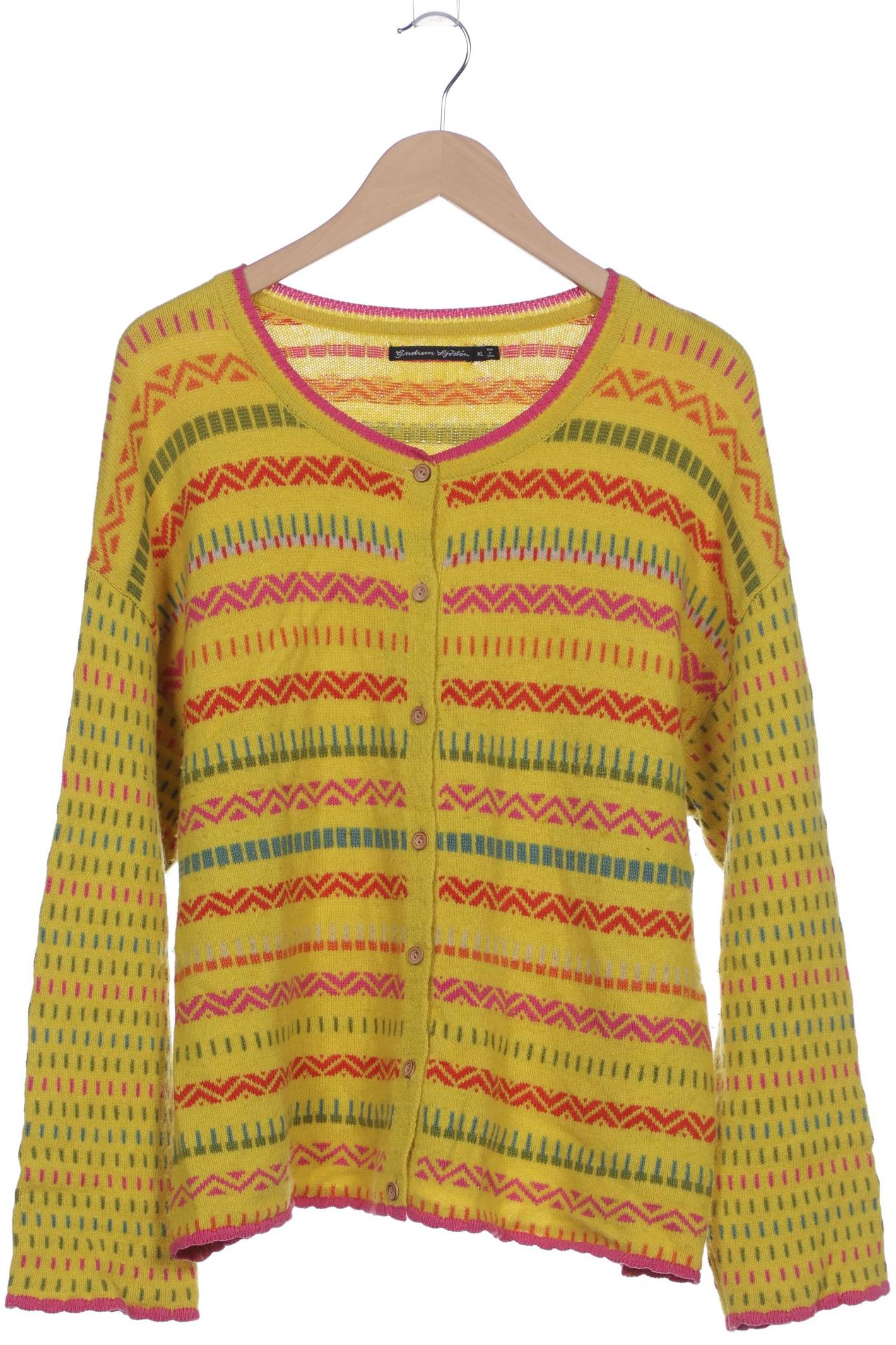 

Gudrun Sjödén Damen Strickjacke, gelb, Gr. 44