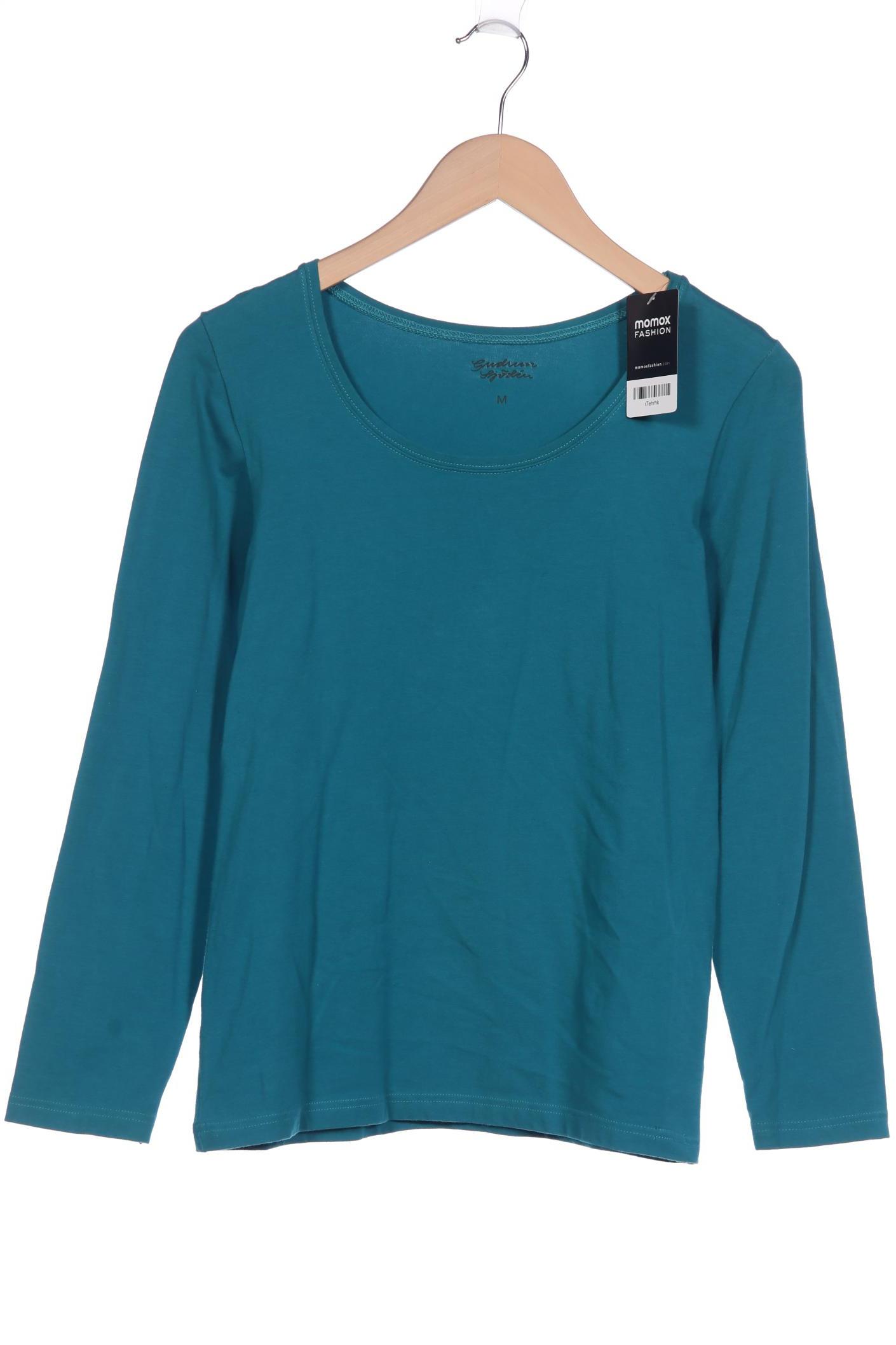 

Gudrun Sjödén Damen Langarmshirt, türkis, Gr. 38
