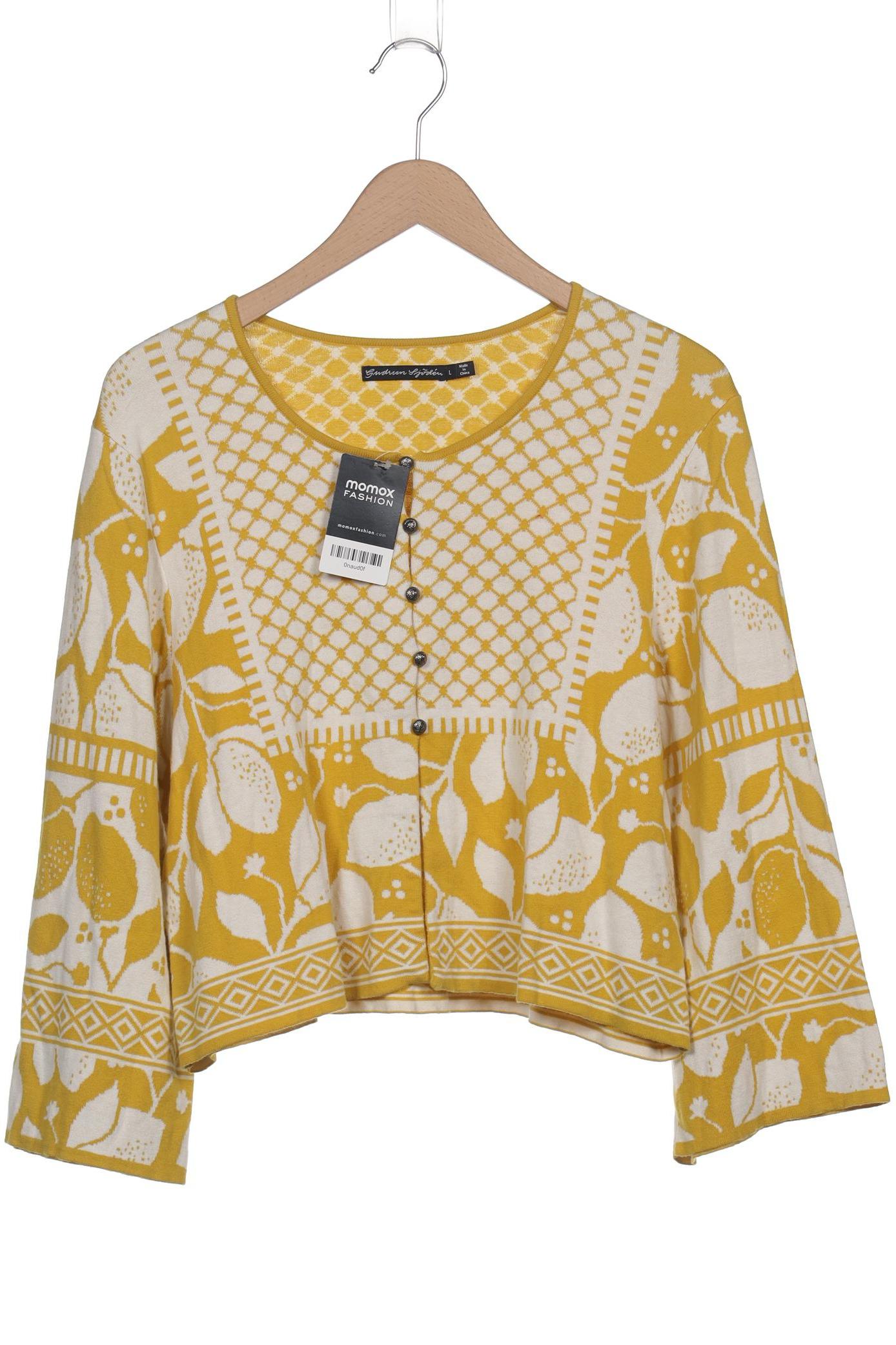

Gudrun Sjödén Damen Strickjacke, gelb, Gr. 42