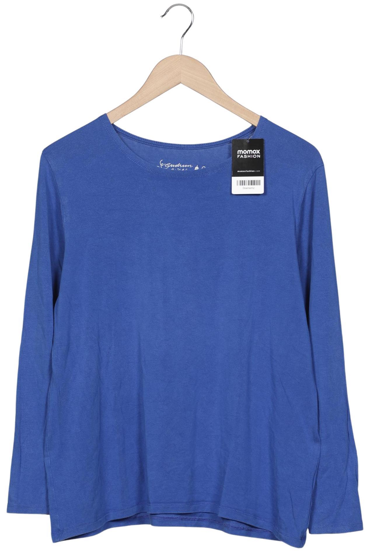 

Gudrun Sjödén Damen Langarmshirt, blau, Gr. 42