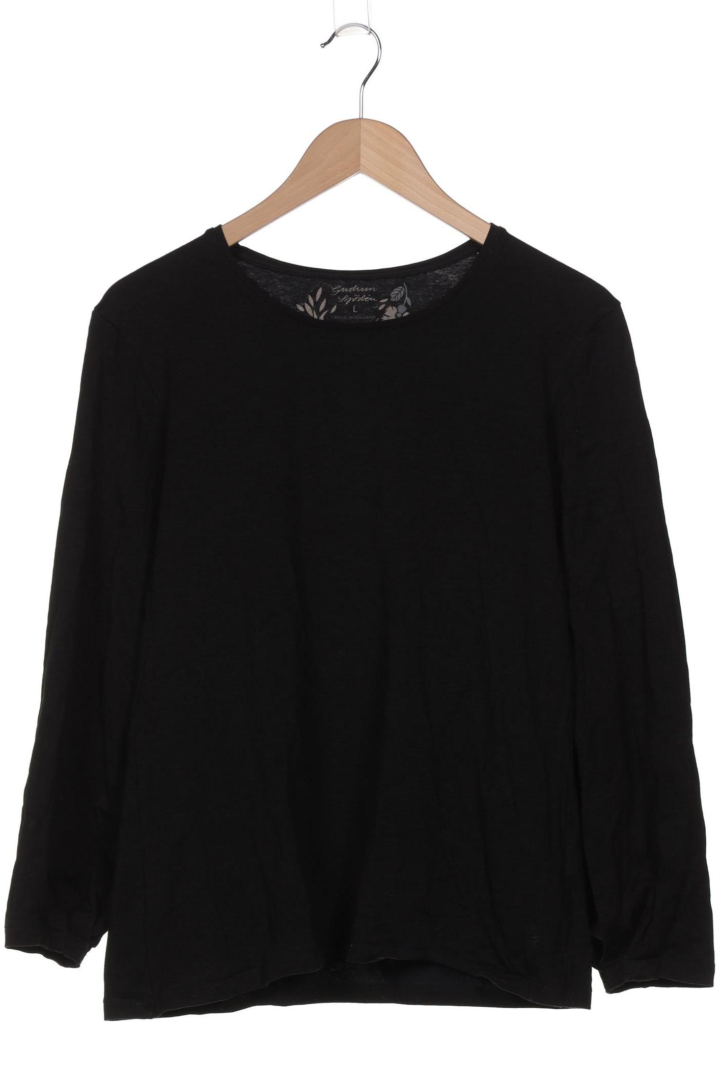 

Gudrun Sjödén Damen Langarmshirt, schwarz, Gr. 42