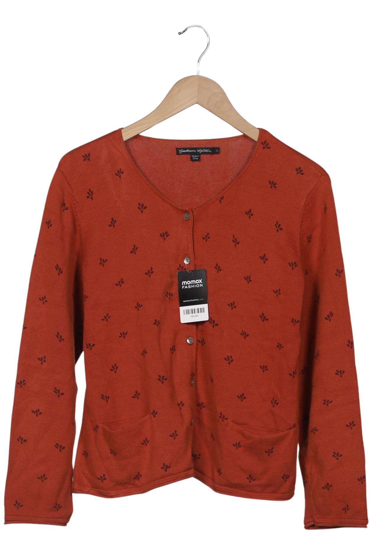 

Gudrun Sjödén Damen Strickjacke, orange, Gr. 42