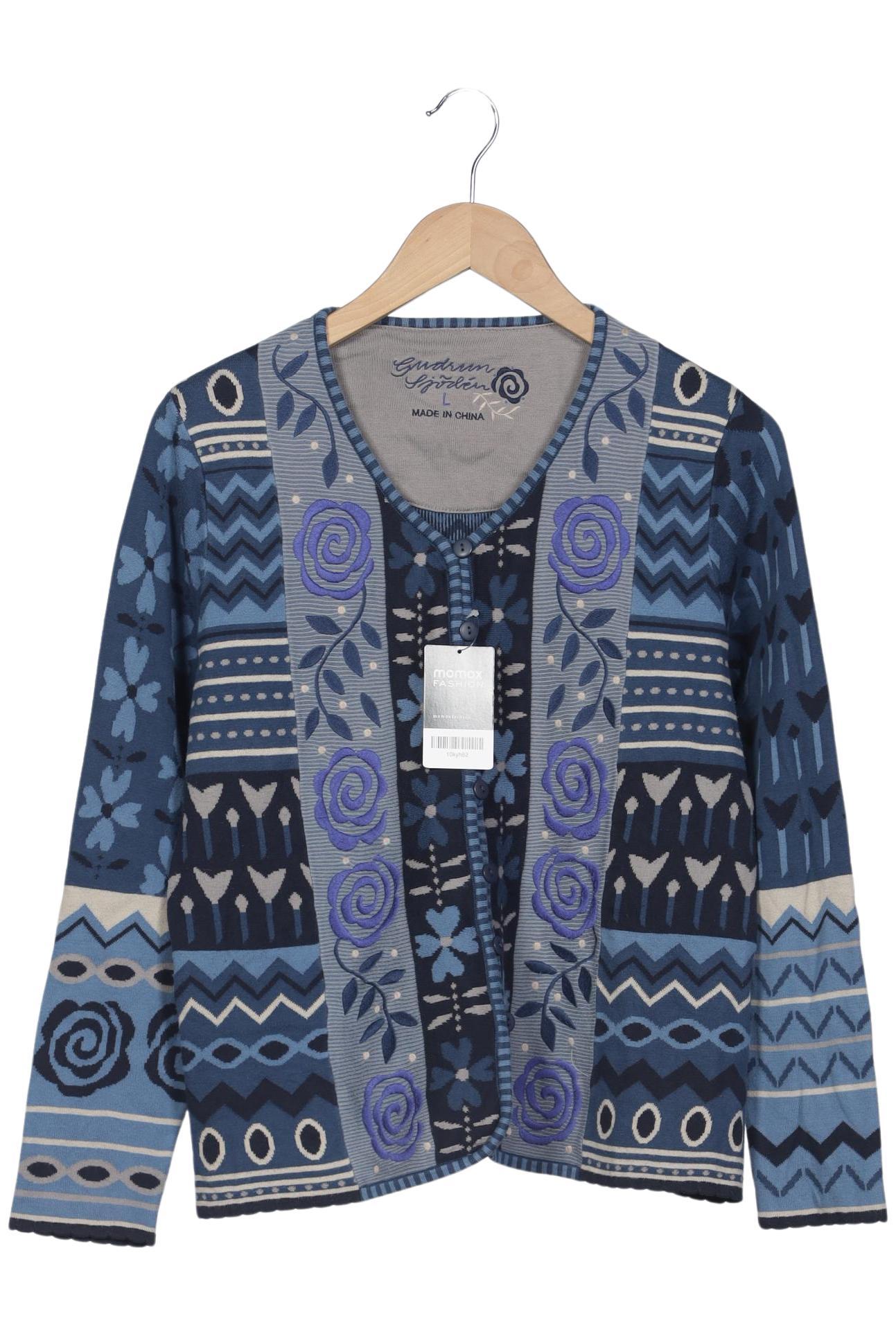 

Gudrun Sjödén Damen Strickjacke, blau, Gr. 42