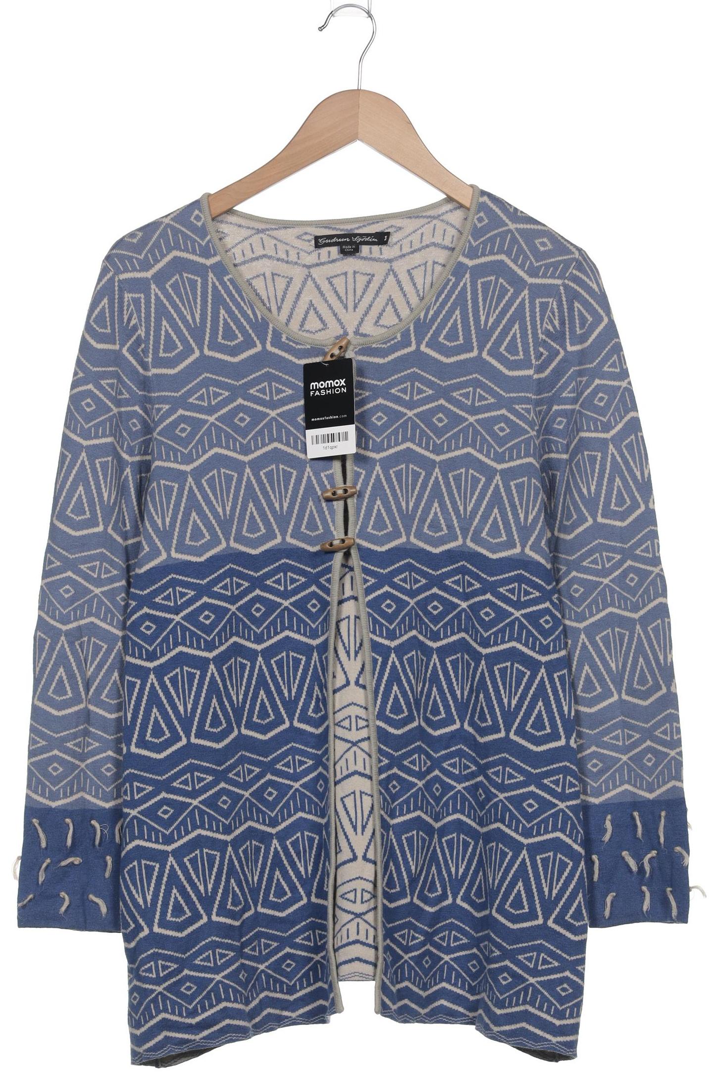 

Gudrun Sjödén Damen Strickjacke, blau, Gr. 38