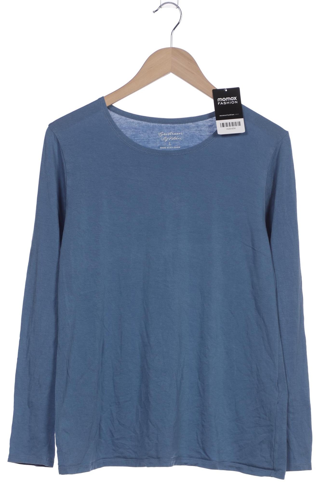

Gudrun Sjödén Damen Langarmshirt, blau, Gr. 42
