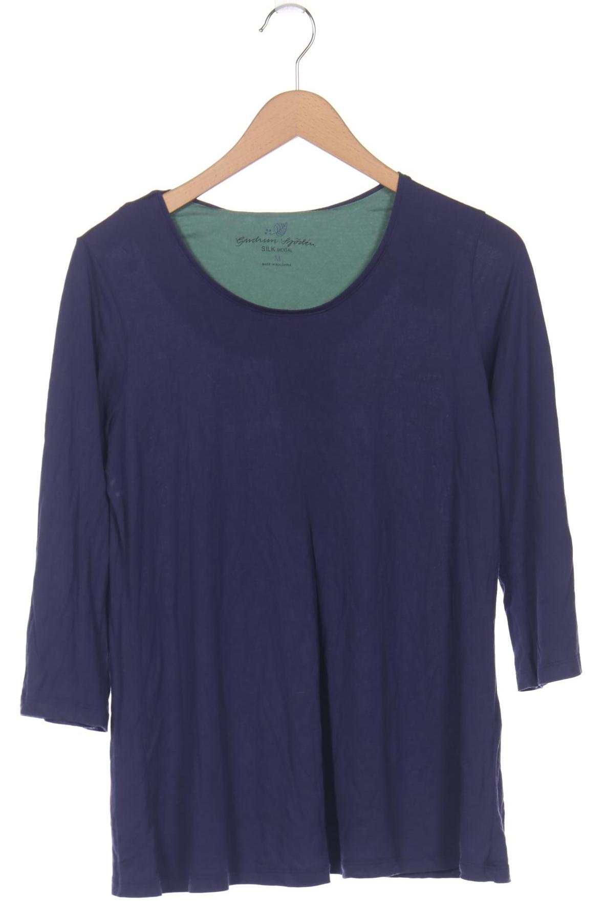 

Gudrun Sjödén Damen Langarmshirt, blau, Gr. 38