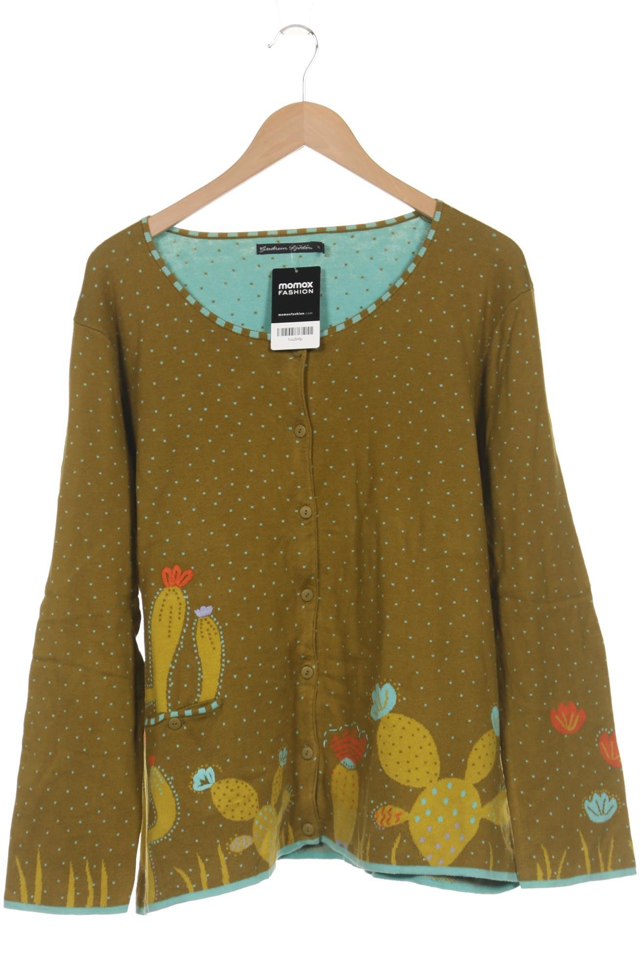 

Gudrun Sjödén Damen Strickjacke, grün, Gr. 44