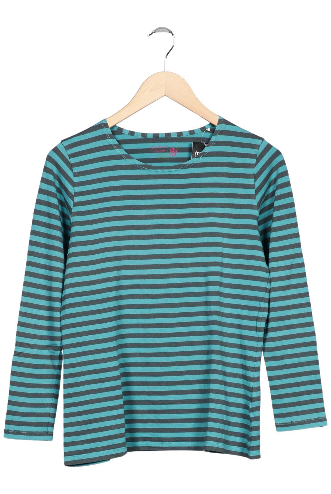 

Gudrun Sjödén Damen Langarmshirt, türkis, Gr. 38