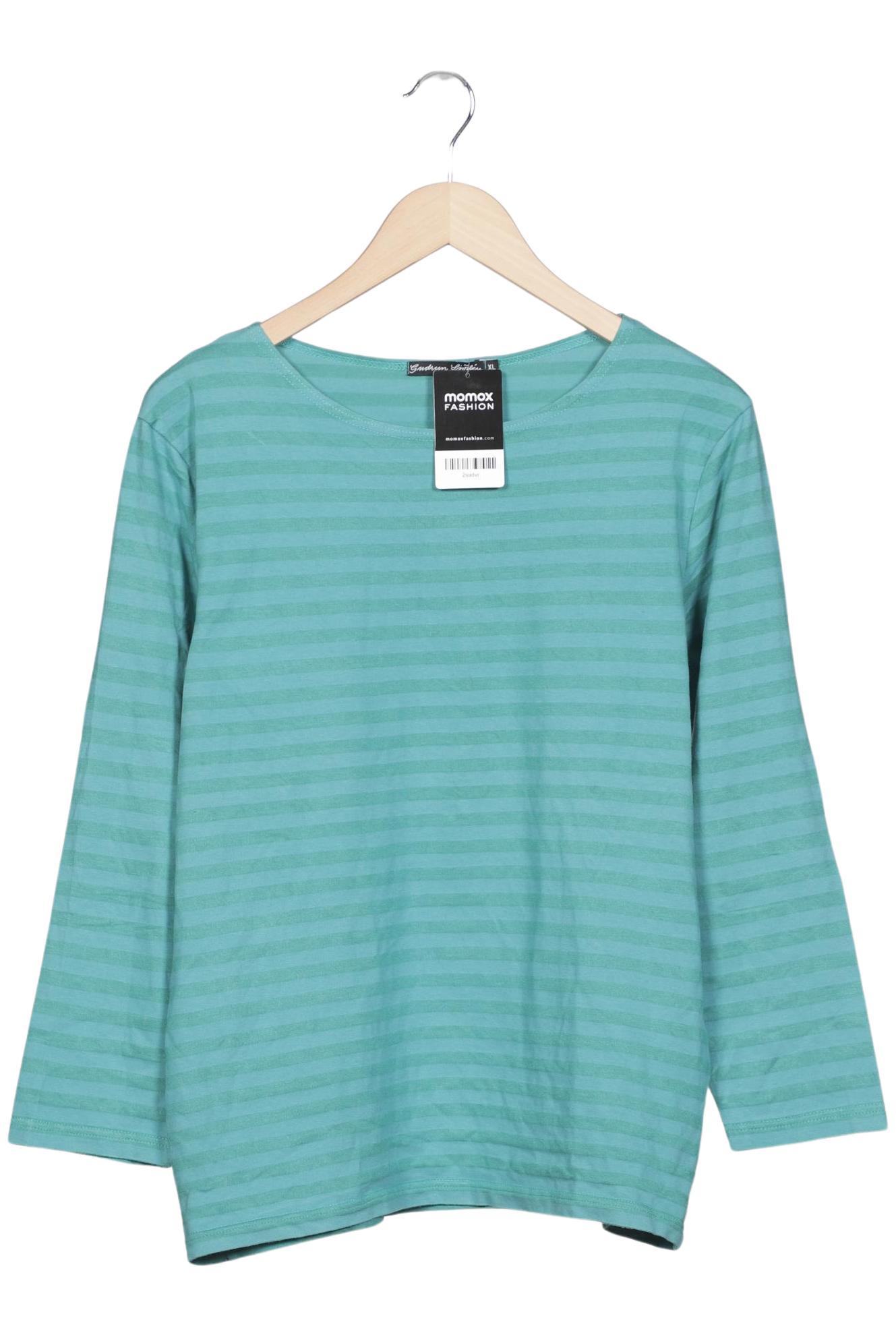 

Gudrun Sjödén Damen Langarmshirt, türkis, Gr. 44
