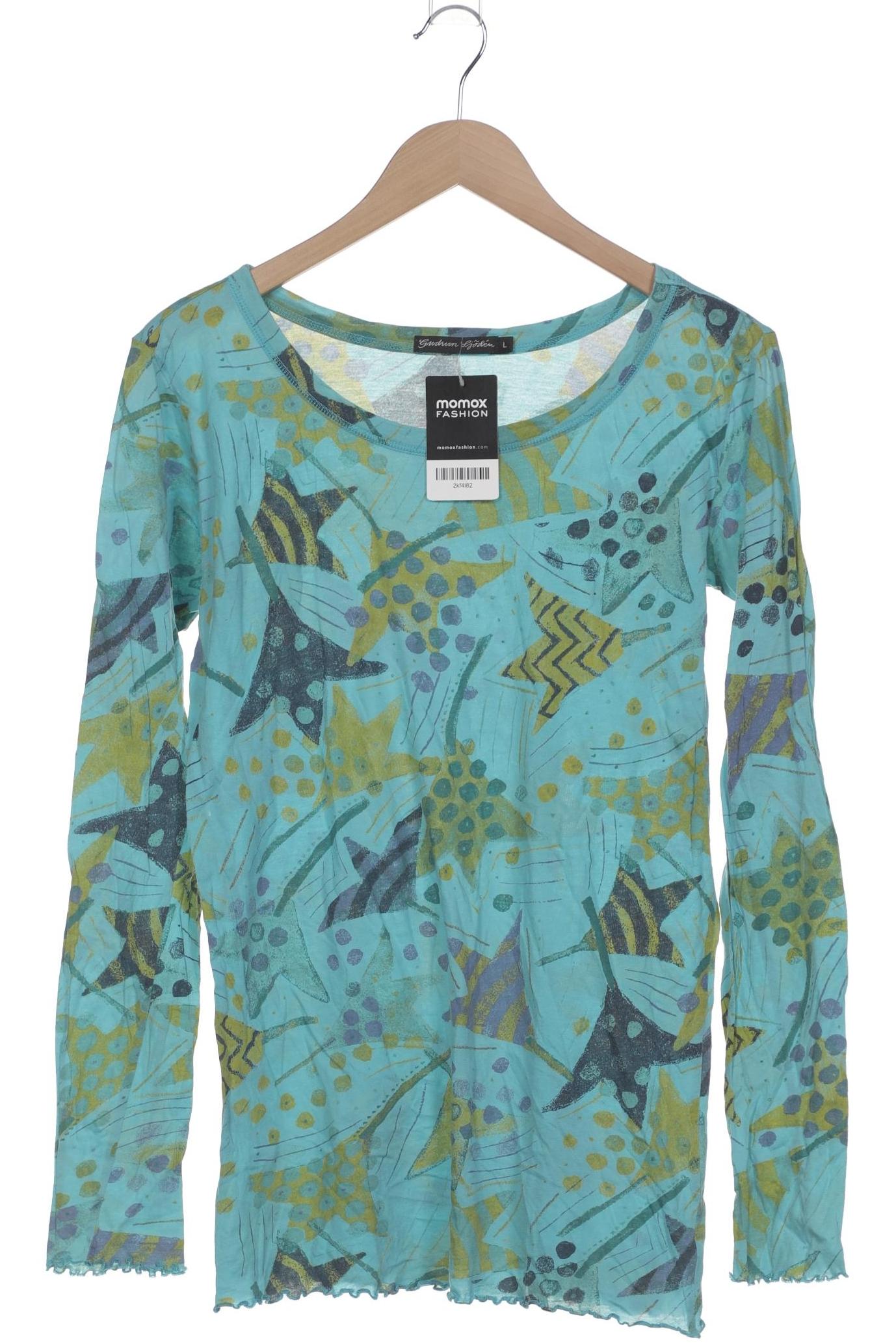 

Gudrun Sjödén Damen Langarmshirt, blau, Gr. 42