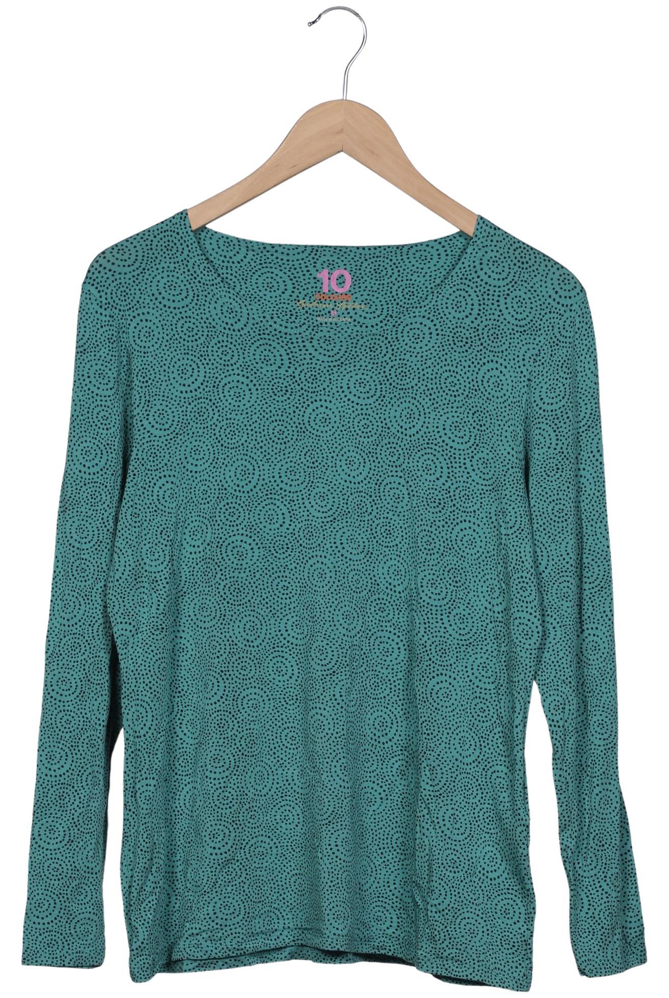 

Gudrun Sjödén Damen Langarmshirt, türkis, Gr. 38