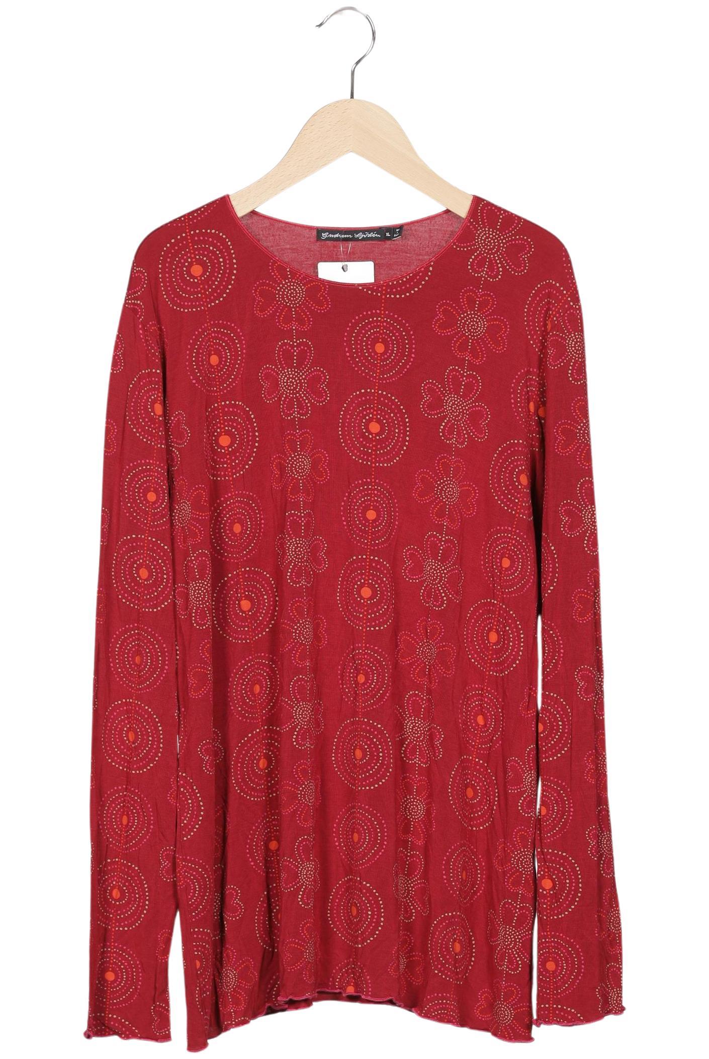 

Gudrun Sjödén Damen Langarmshirt, rot, Gr. 44