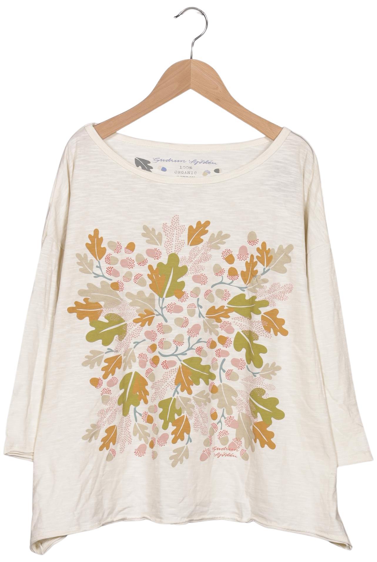 

Gudrun Sjödén Damen Langarmshirt, cremeweiß, Gr. 38