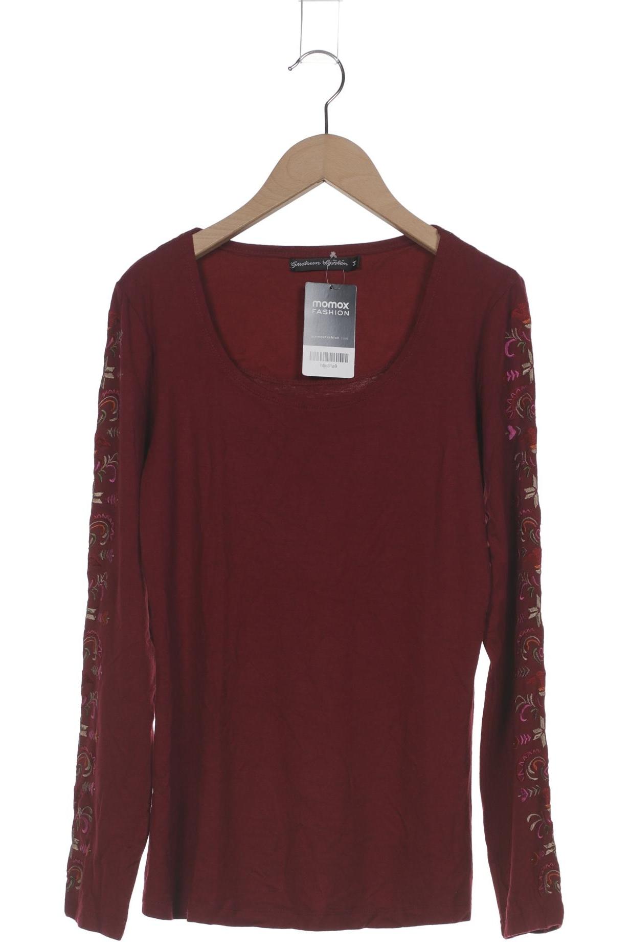 

Gudrun Sjödén Damen Langarmshirt, bordeaux, Gr. 38