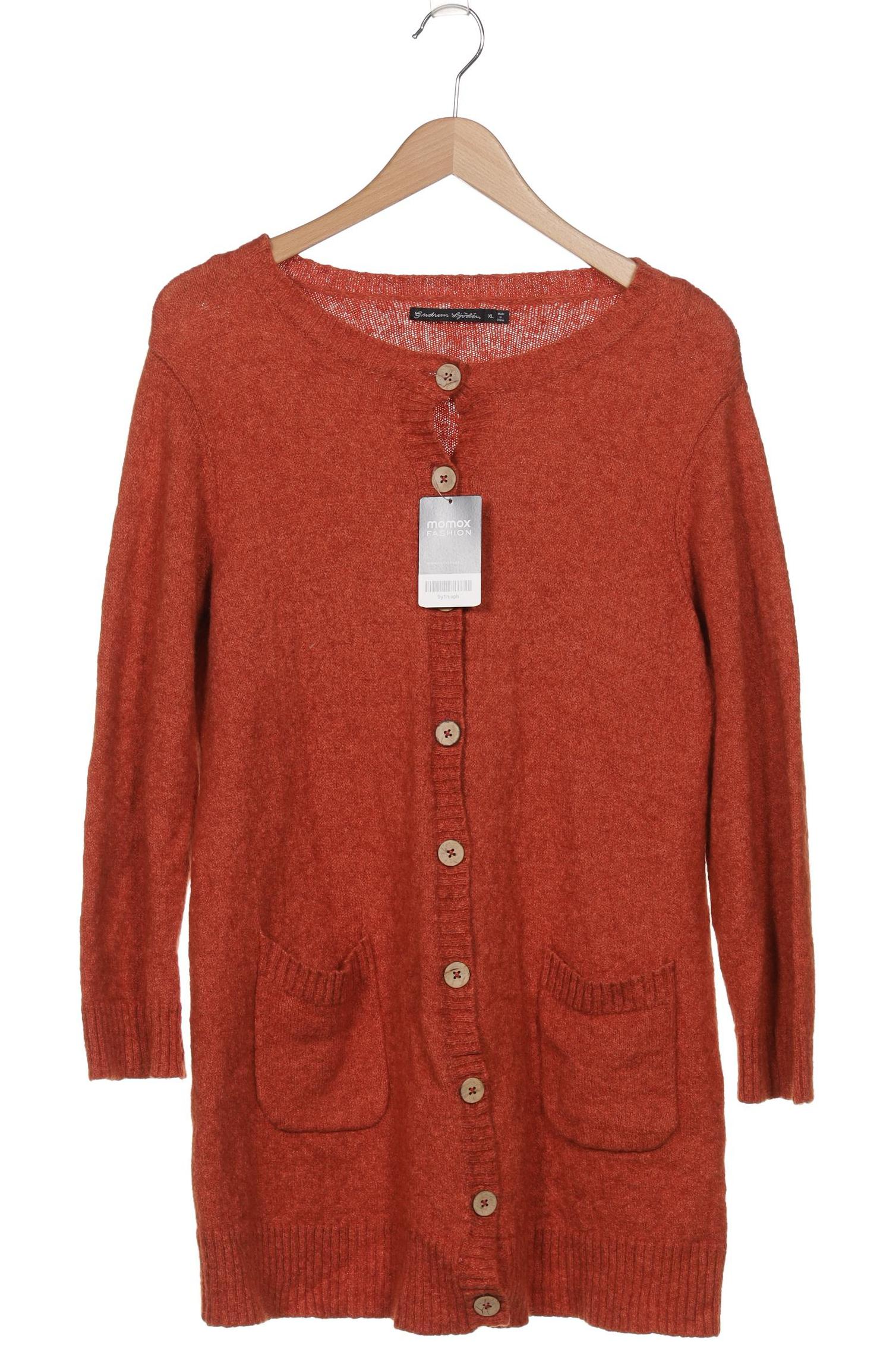 

Gudrun Sjödén Damen Strickjacke, orange, Gr. 44