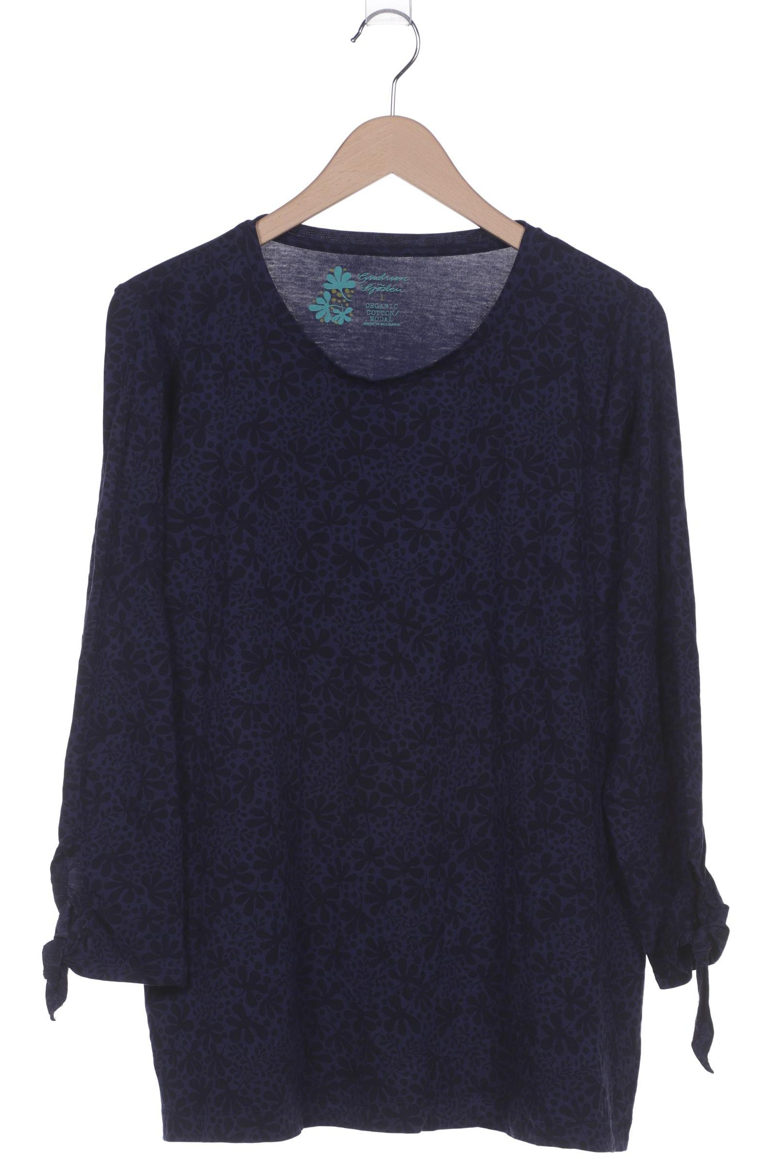 

Gudrun Sjödén Damen Langarmshirt, marineblau, Gr. 42