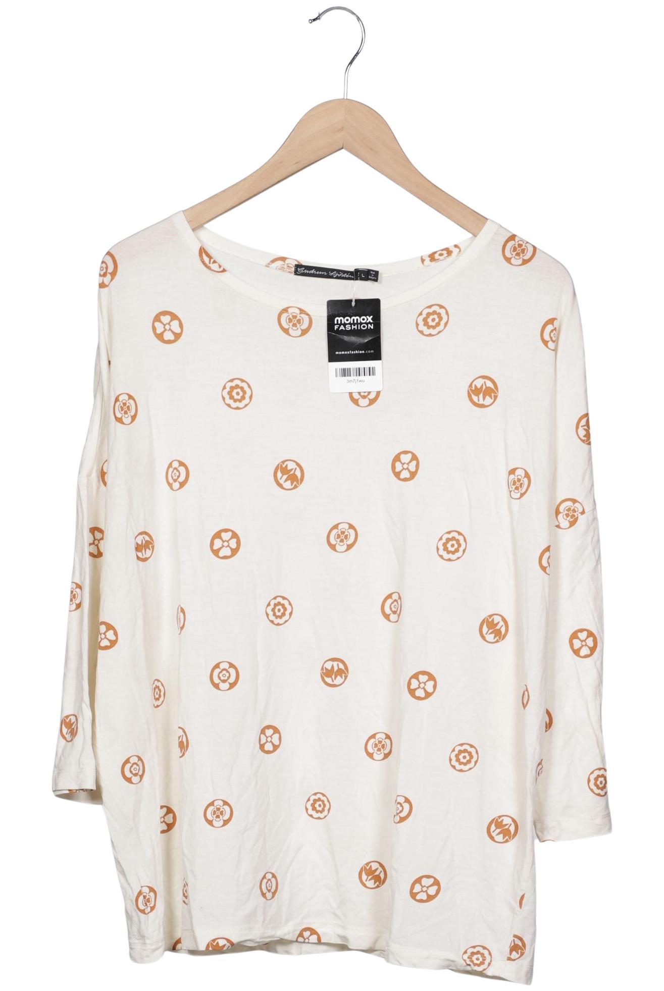 

Gudrun Sjödén Damen Langarmshirt, cremeweiß, Gr. 42