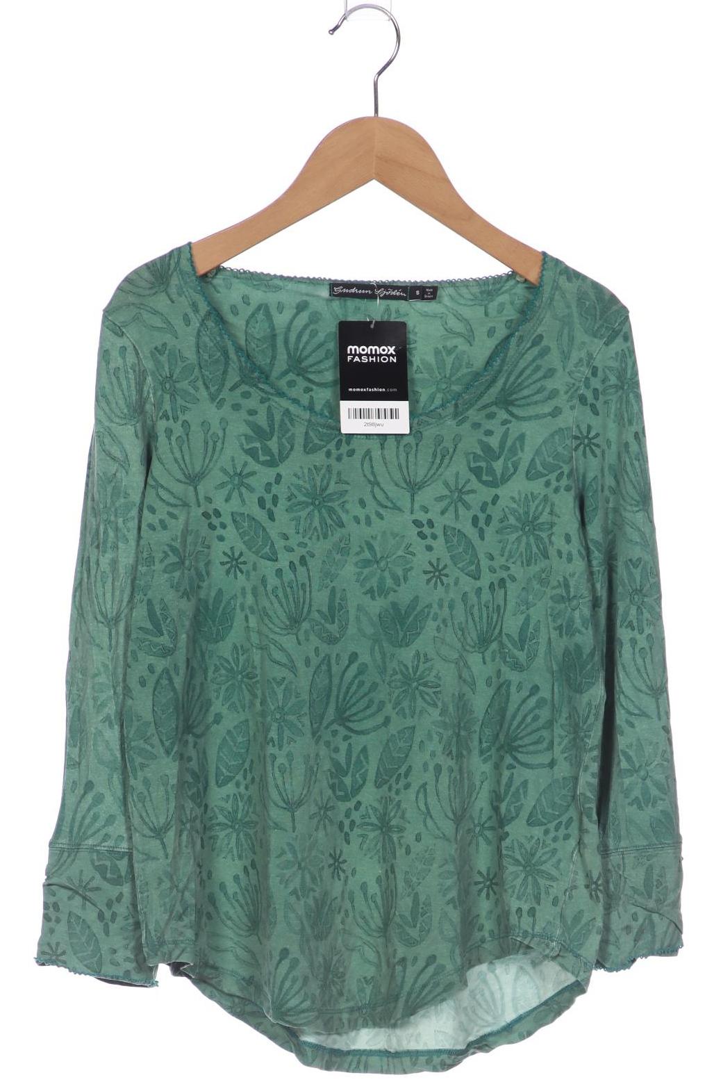 

Gudrun Sjödén Damen Langarmshirt, grün, Gr. 36