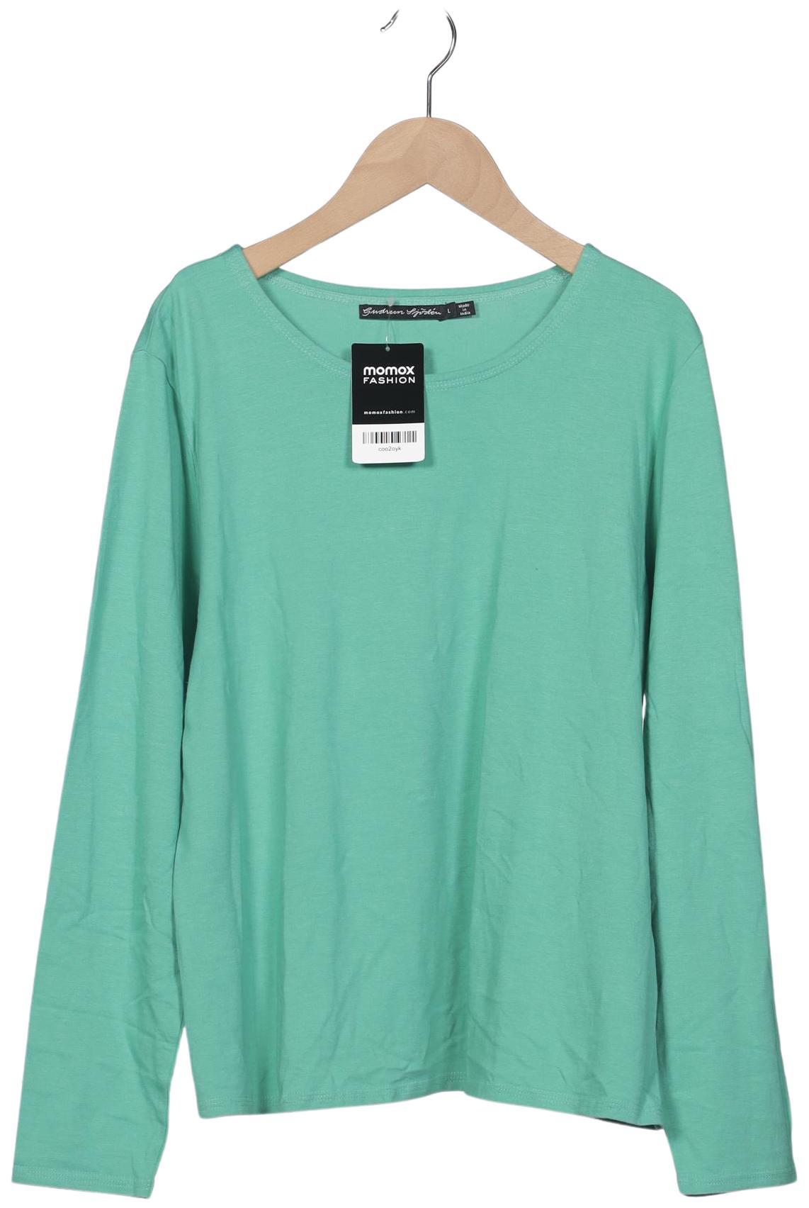 

Gudrun Sjödén Damen Langarmshirt, hellgrün, Gr. 42