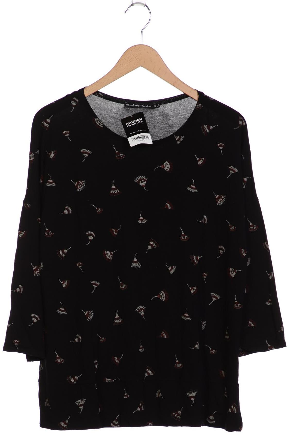 

Gudrun Sjödén Damen Langarmshirt, schwarz, Gr. 44