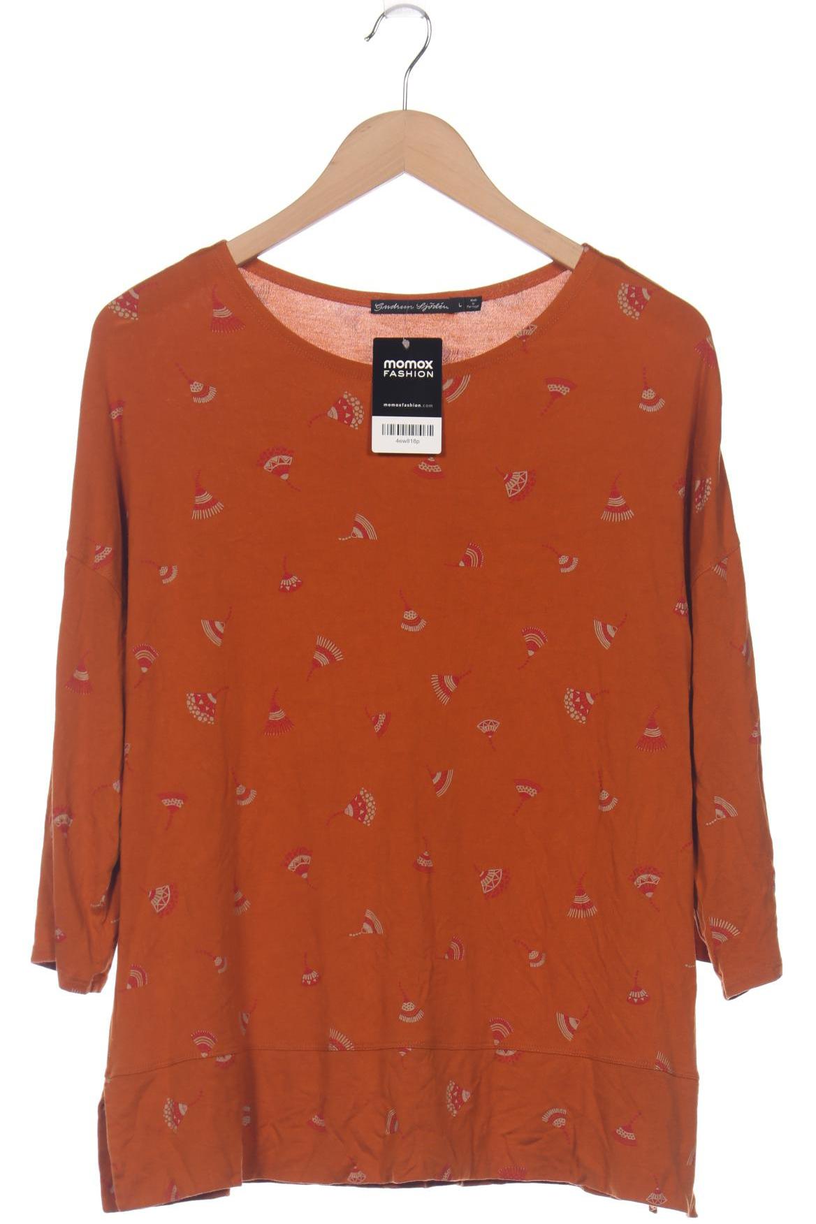

Gudrun Sjödén Damen Langarmshirt, orange, Gr. 42