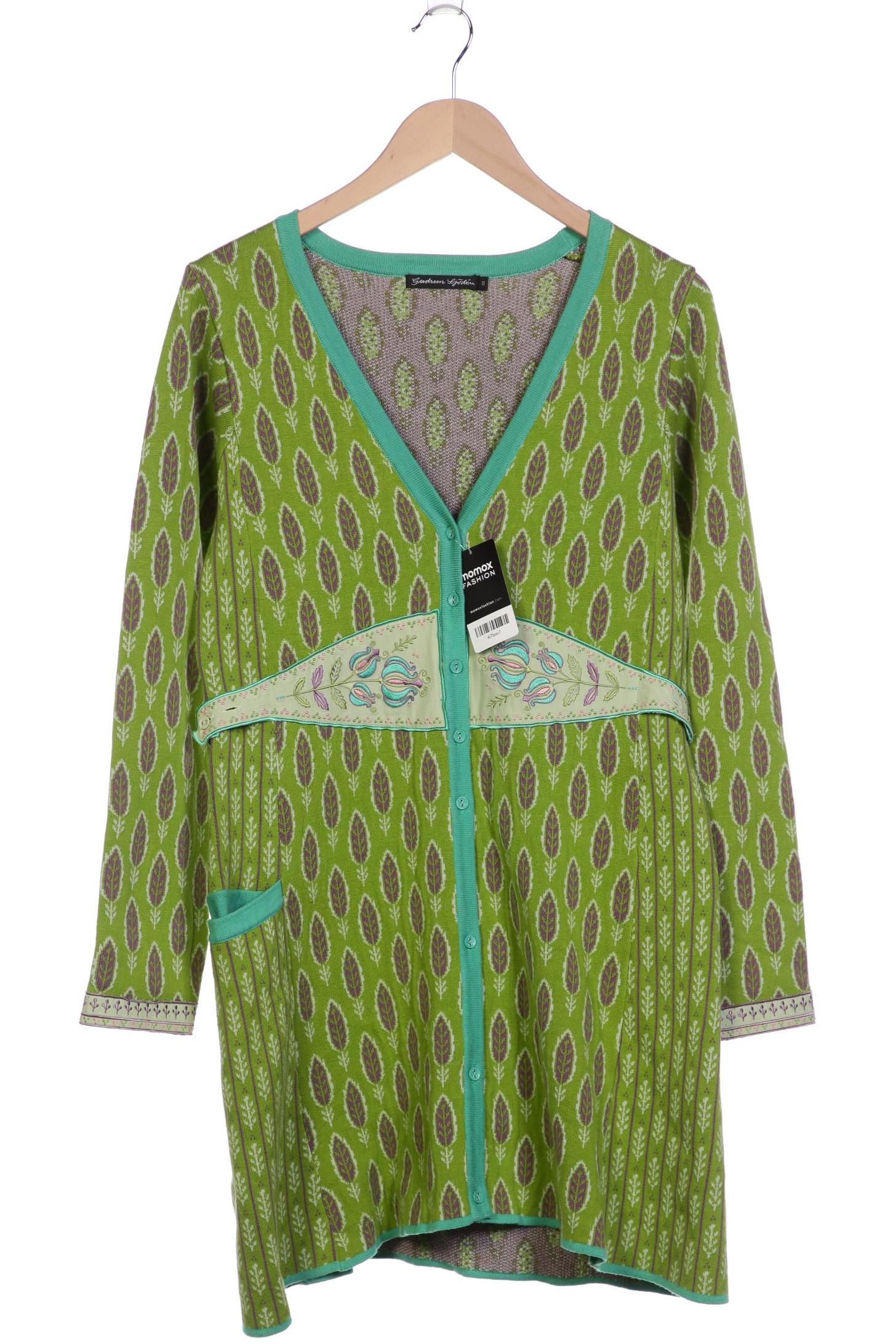 

Gudrun Sjödén Damen Strickjacke, grün, Gr. 36