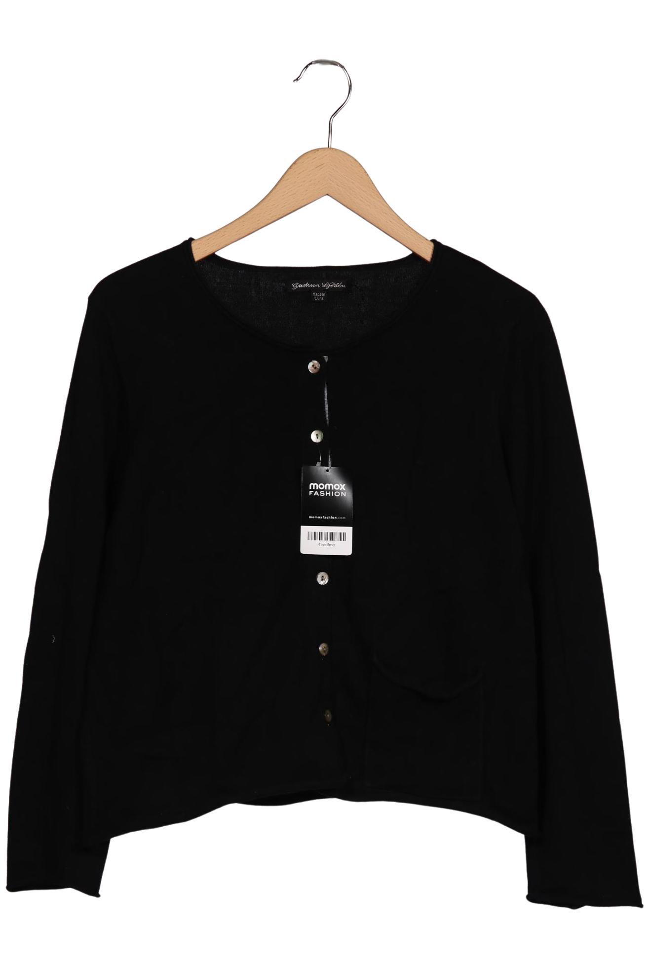 

Gudrun Sjödén Damen Strickjacke, schwarz, Gr. 38