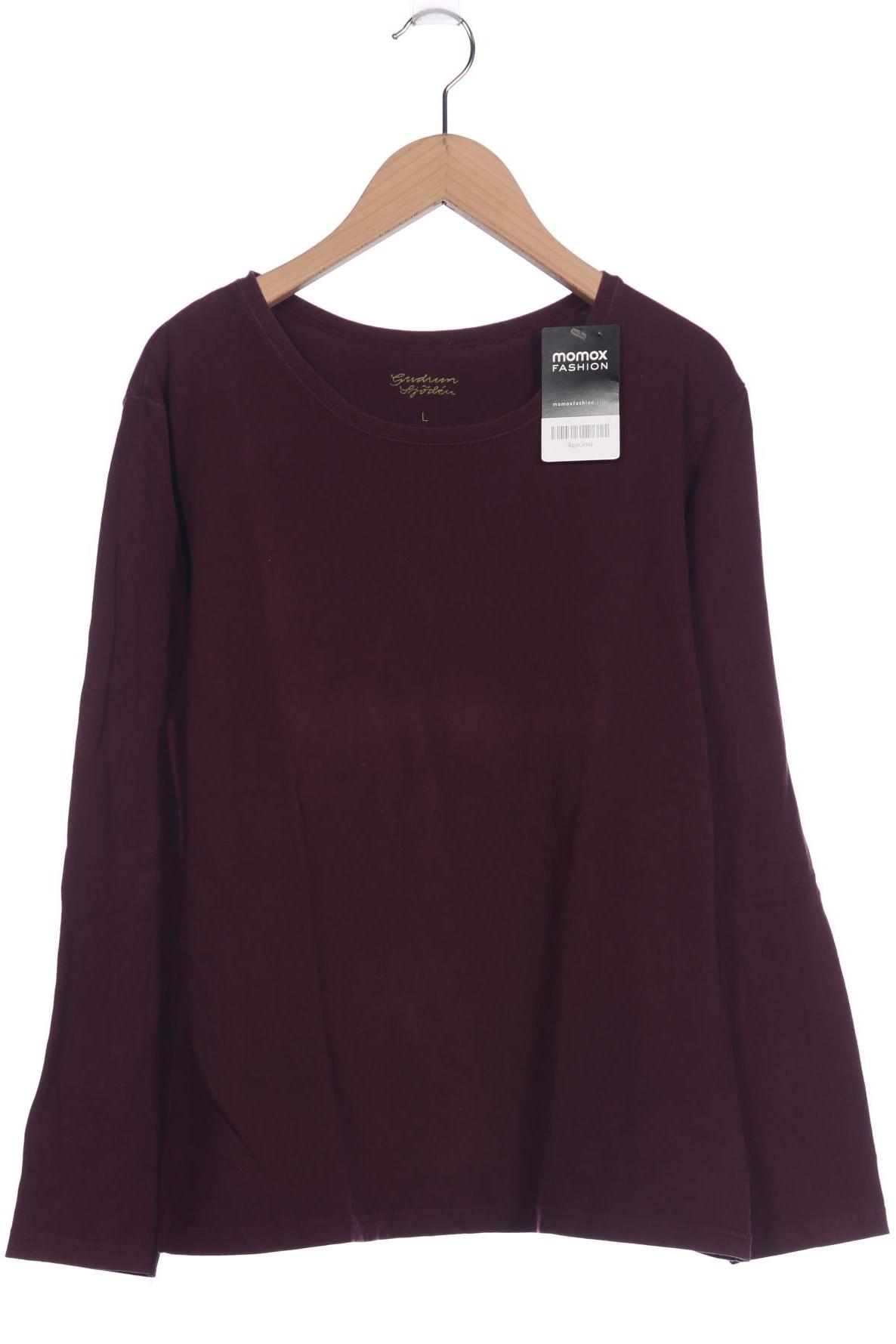 

Gudrun Sjödén Damen Langarmshirt, bordeaux, Gr. 42