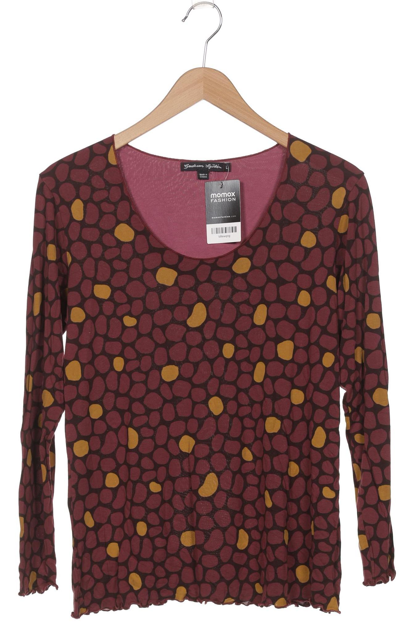 

Gudrun Sjödén Damen Langarmshirt, bordeaux, Gr. 42