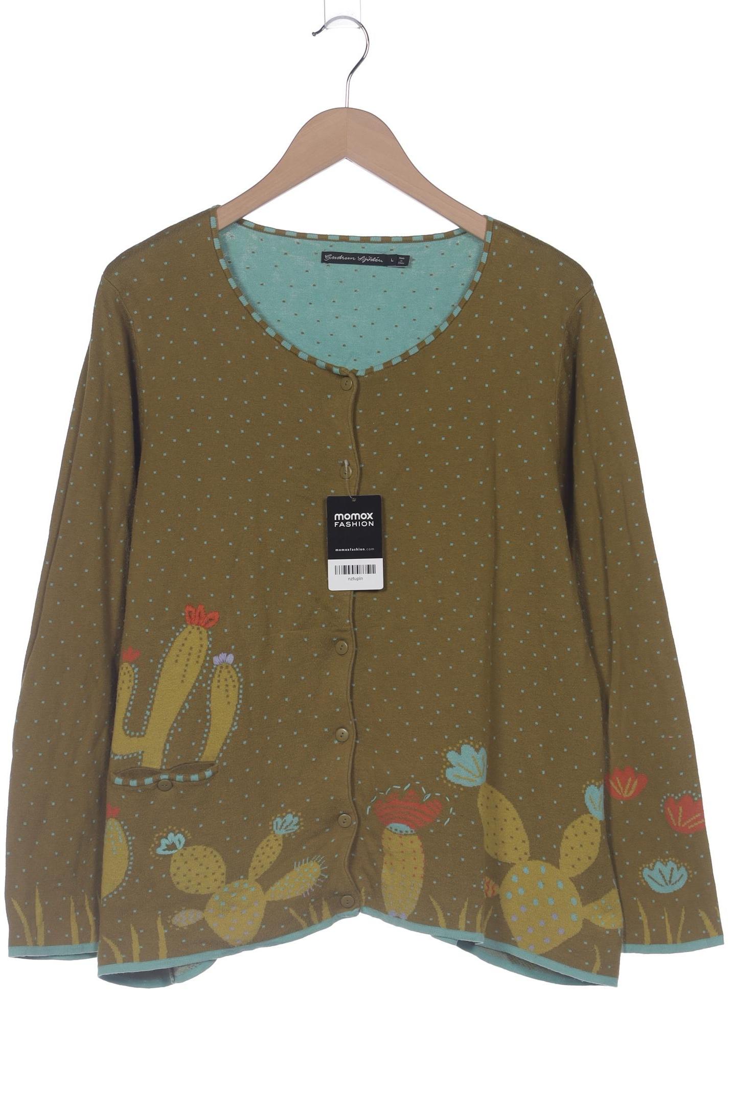 

Gudrun Sjödén Damen Strickjacke, grün, Gr. 42