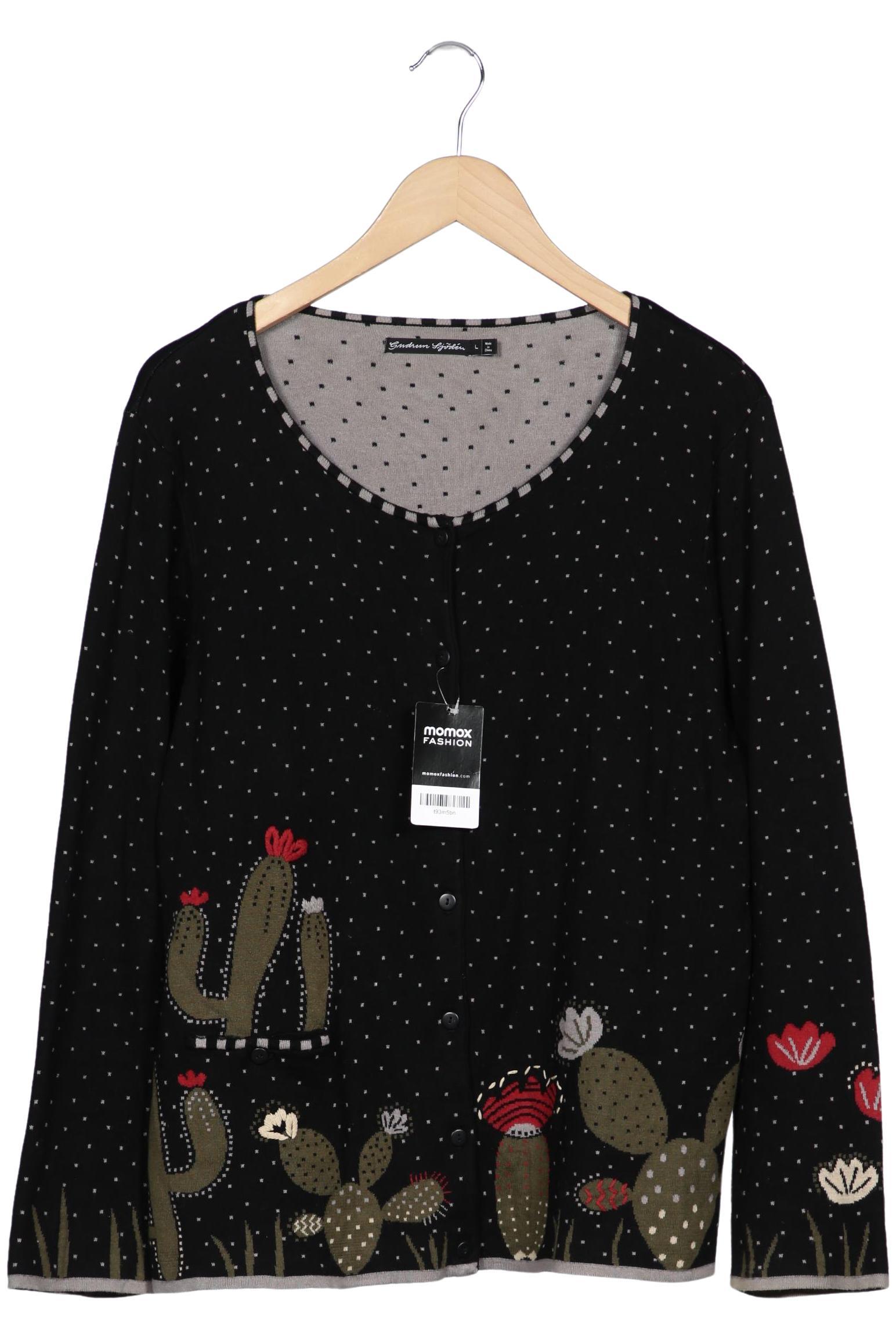 

Gudrun Sjödén Damen Strickjacke, schwarz, Gr. 42