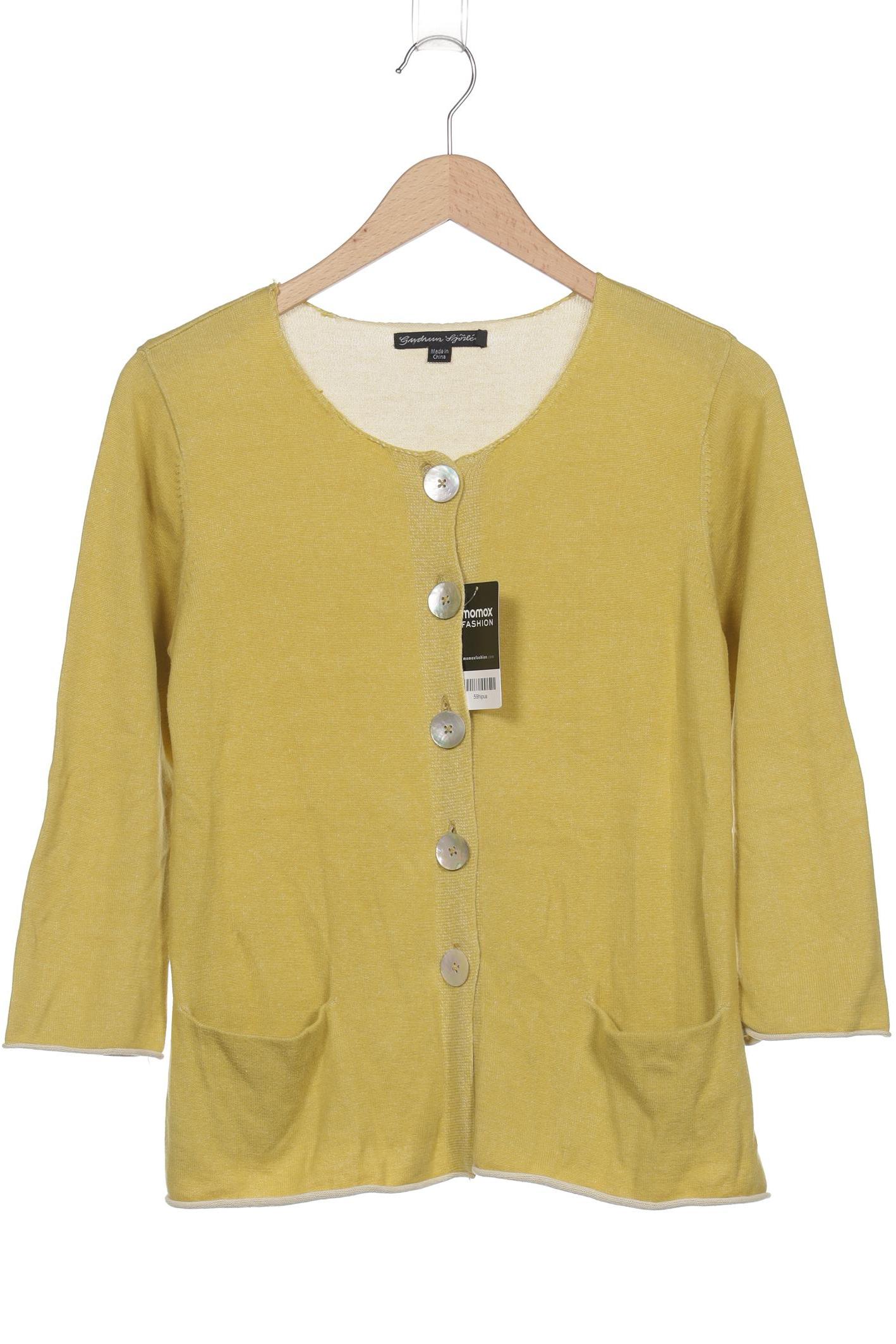 

Gudrun Sjödén Damen Strickjacke, gelb, Gr. 36