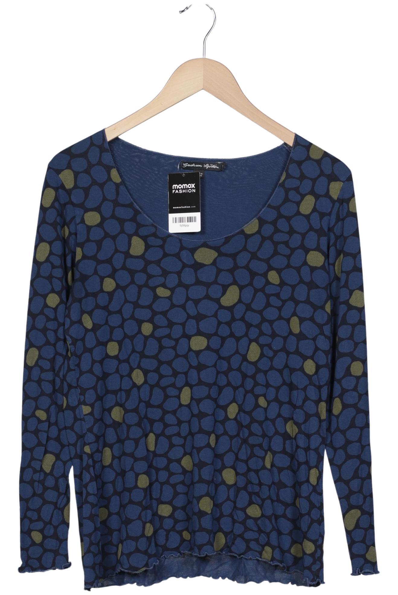 

Gudrun Sjödén Damen Langarmshirt, blau, Gr. 38