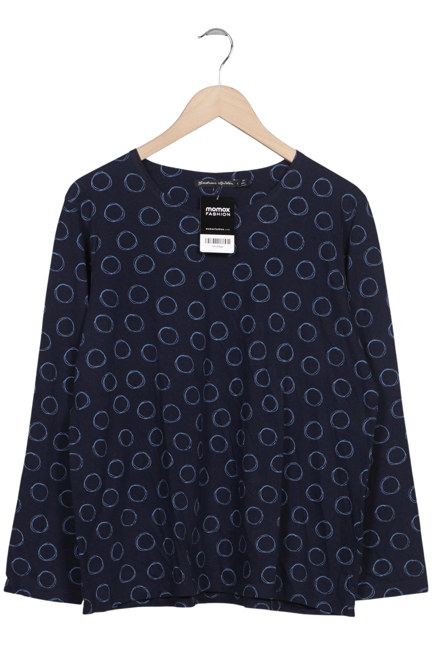 

Gudrun Sjödén Damen Langarmshirt, marineblau, Gr. 42