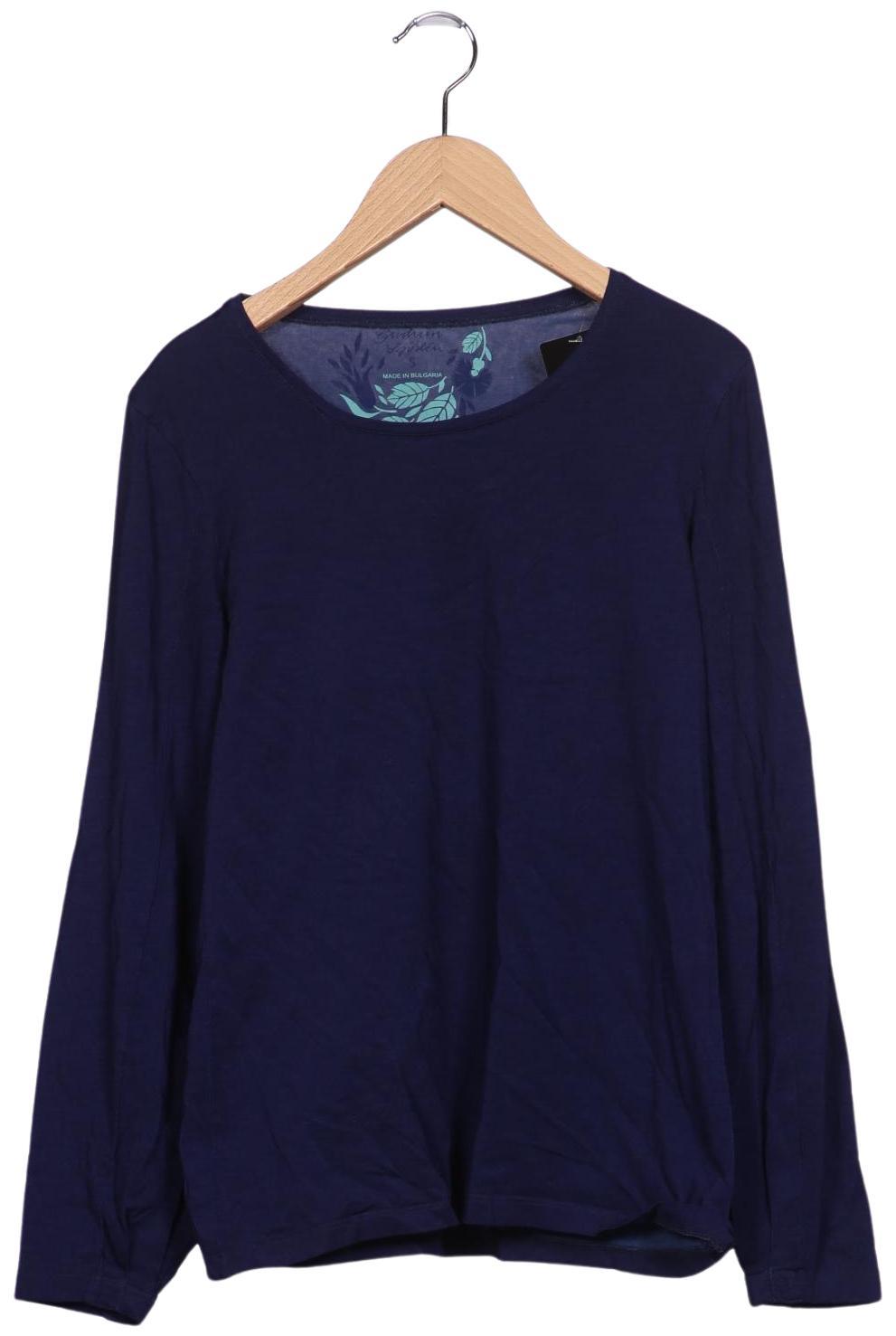 

Gudrun Sjödén Damen Langarmshirt, marineblau, Gr. 36