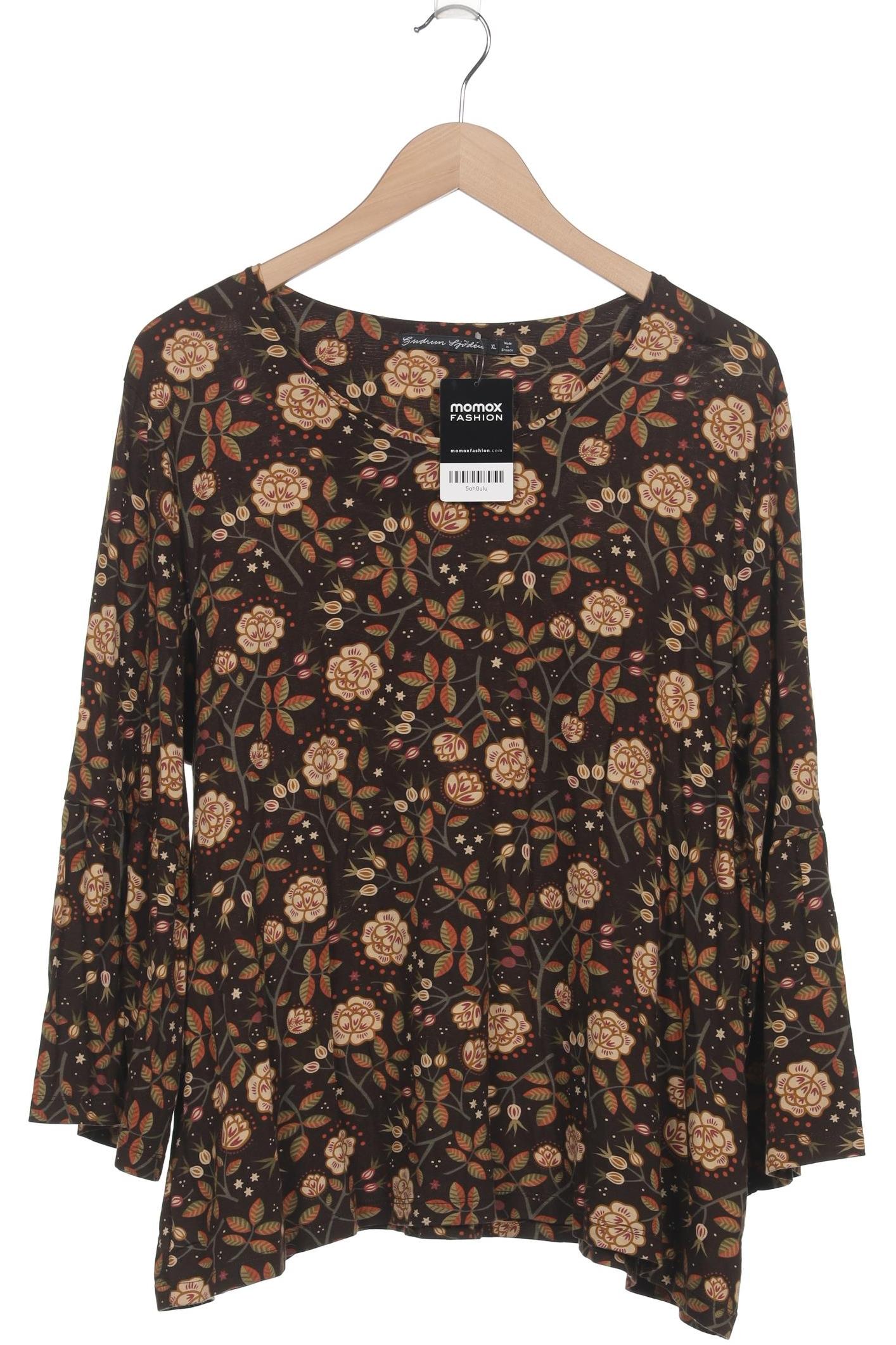 

Gudrun Sjödén Damen Langarmshirt, braun, Gr. 44