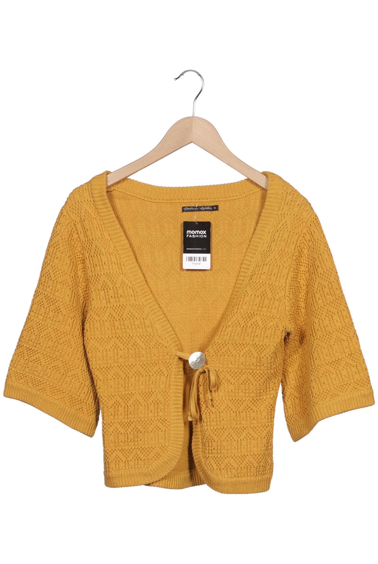 

Gudrun Sjödén Damen Strickjacke, gelb, Gr. 36